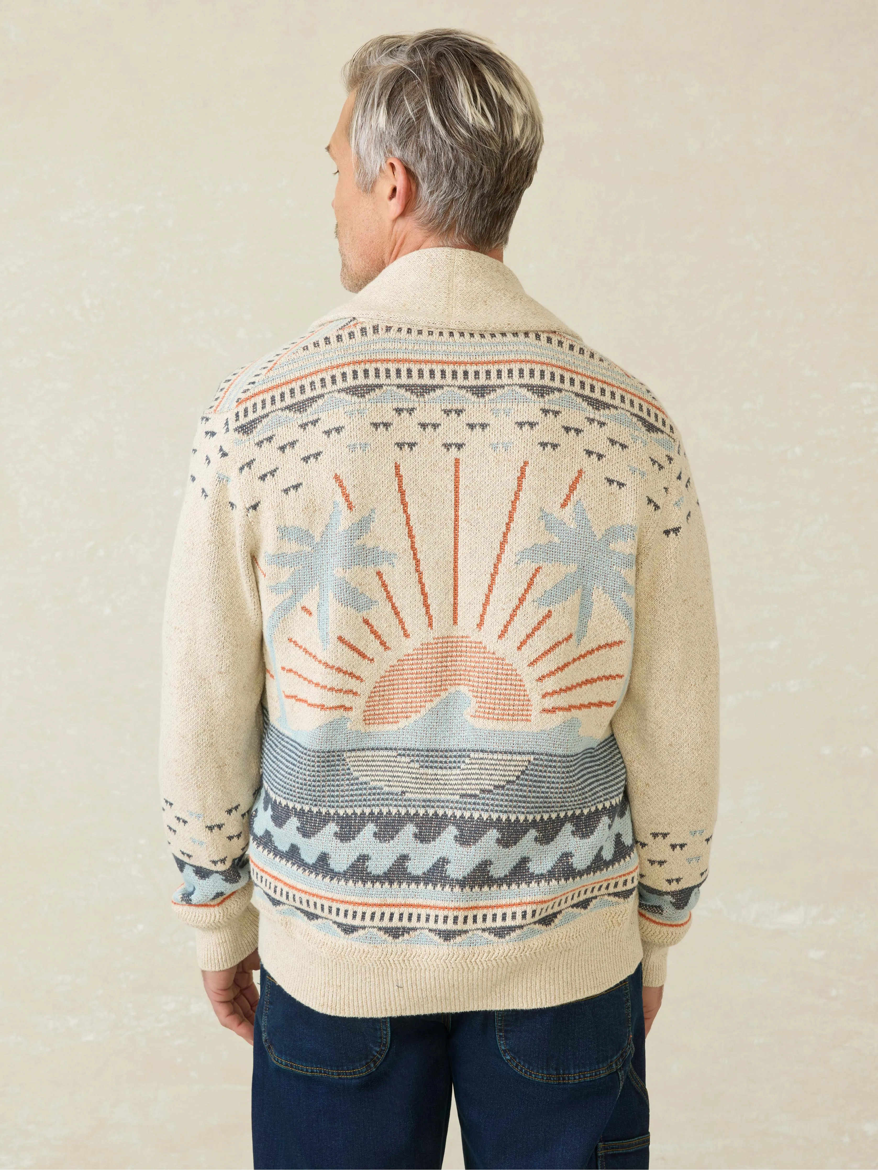 Cardigan Sweater - Sand Island sold by Faherty product image thumbnail 5