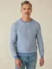 Movement™ Crewneck Sweater - Coastal Shore Stripe sold by Faherty