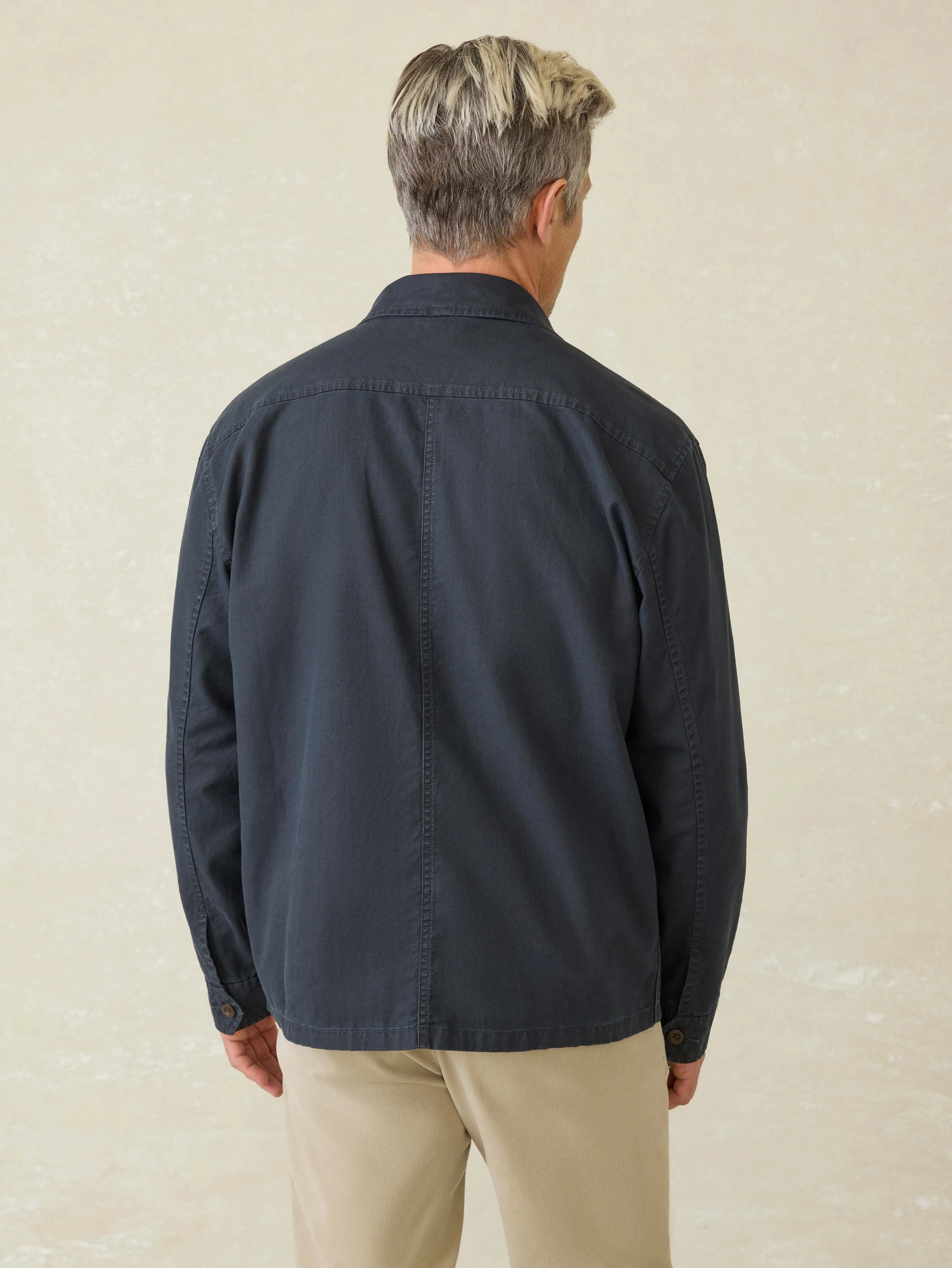 Commander Shirt Jacket - Washed Charcoal sold by Faherty product image thumbnail 5