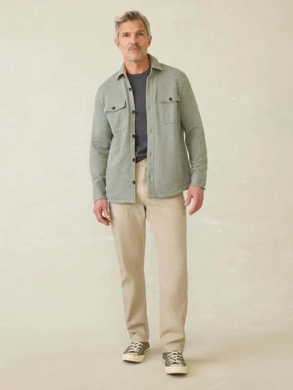 Inlet Knit CPO - Olive Brush Melange sold by Faherty