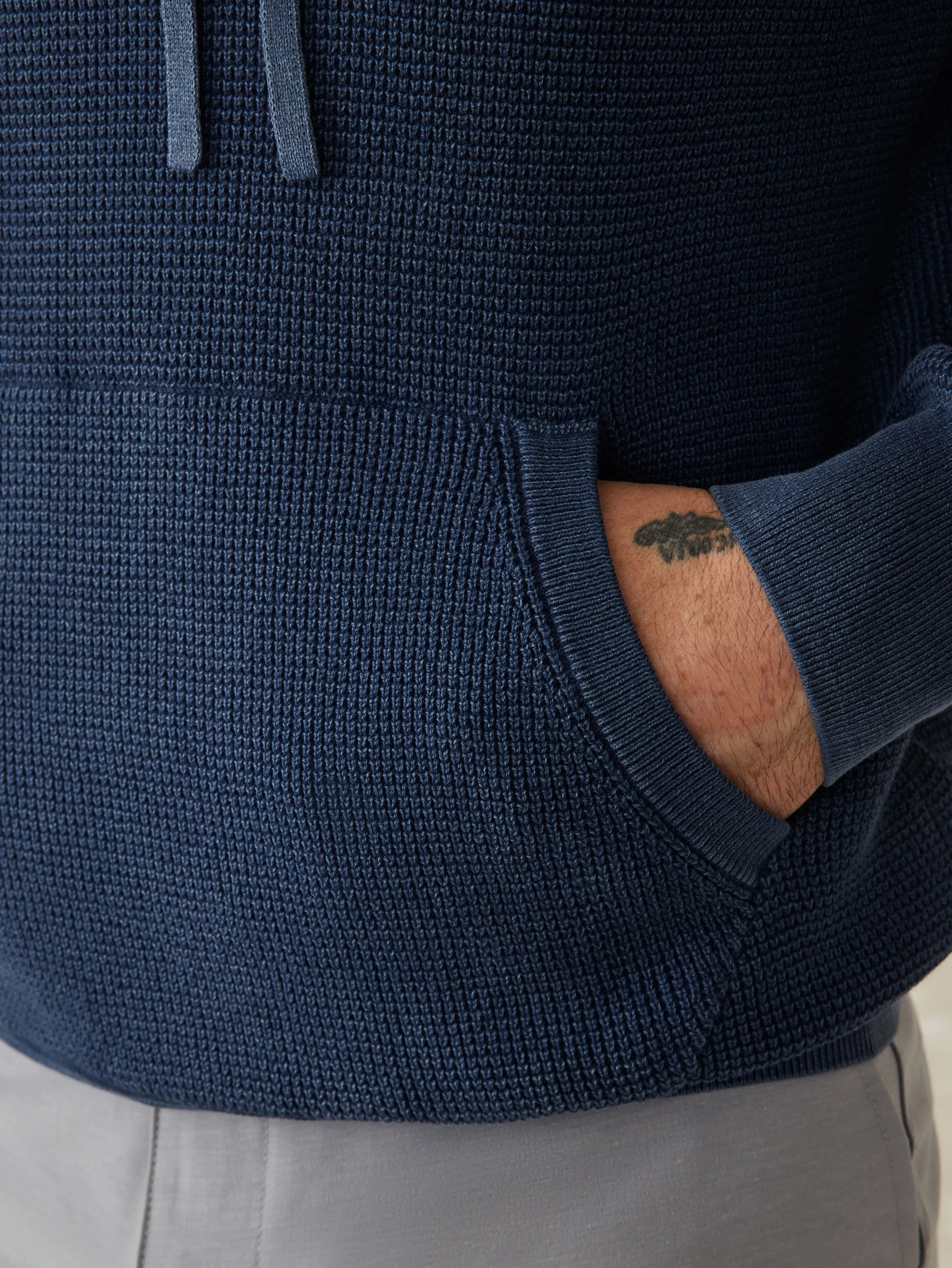 Sunwashed Sweater Hoodie - Blue Nights sold by Faherty product image thumbnail 2