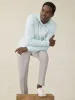 Sunwashed Slub Hoodie - Sky Surf Stripe sold by Faherty