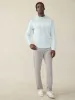 Sunwashed Slub Hoodie - Sky Surf Stripe sold by Faherty