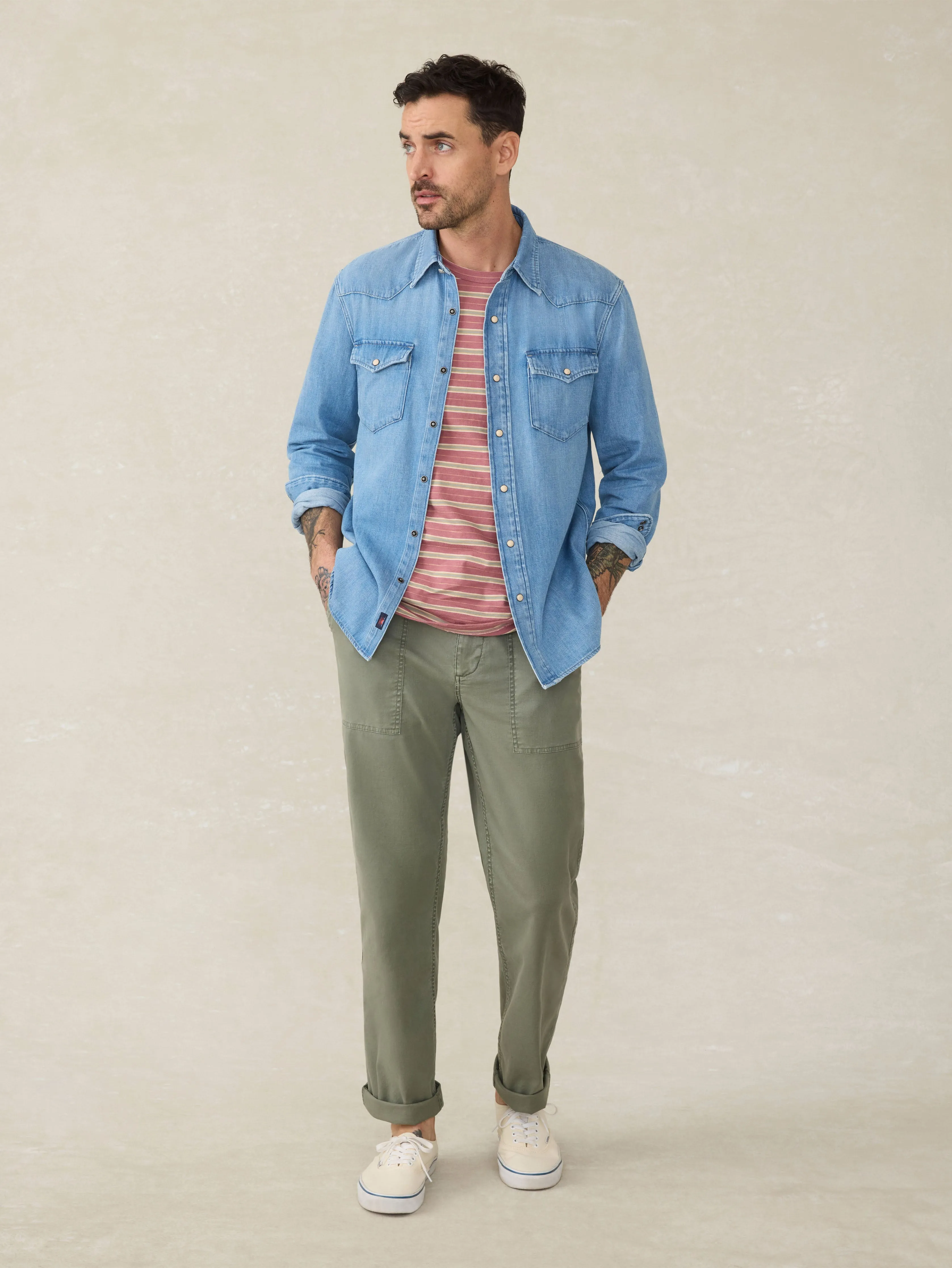 The Western Shirt - Glacier Bay Wash sold by Faherty product image thumbnail 4