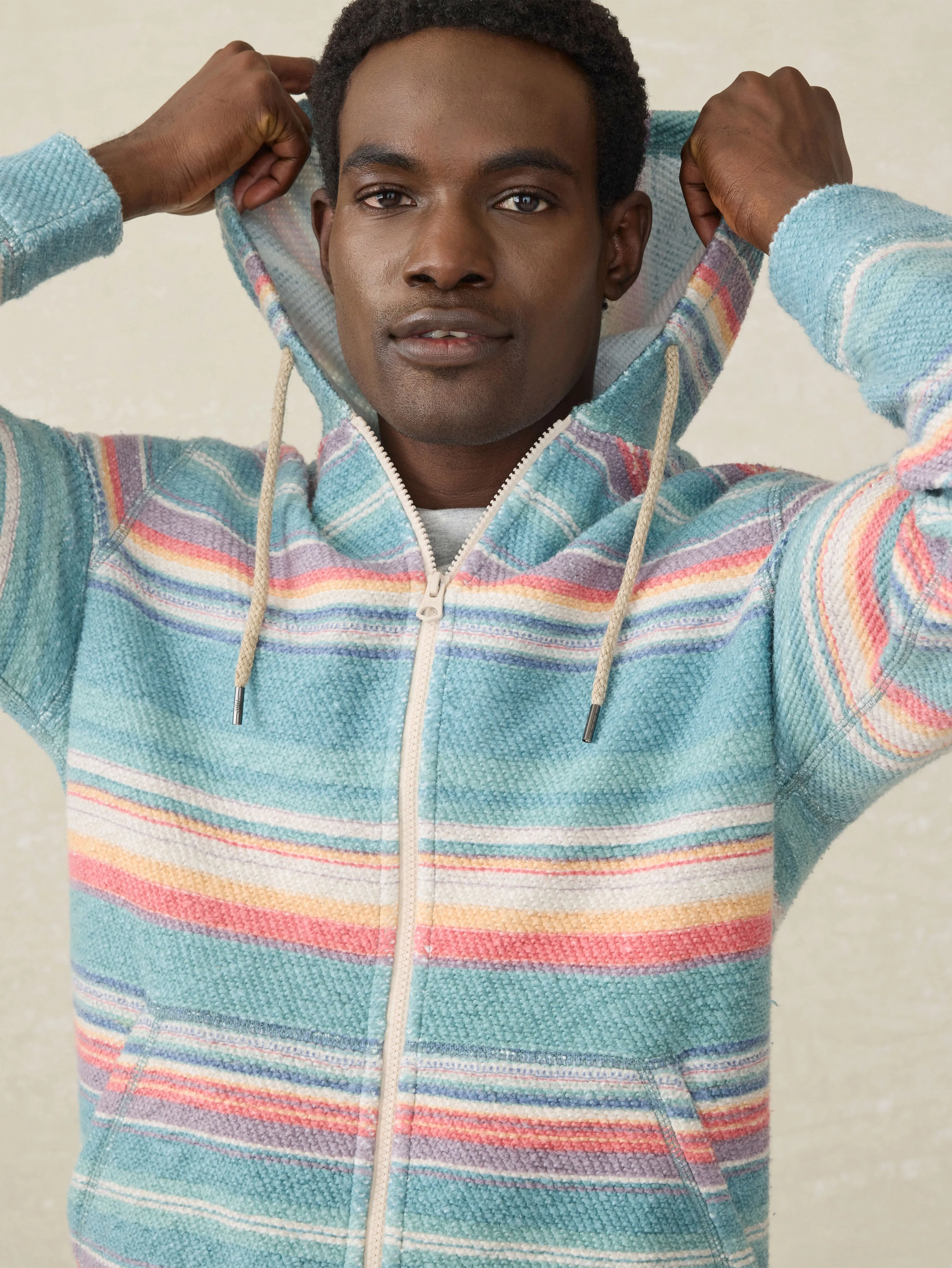 Whitewater Full Zip Hoodie - Island Sunrise sold by Faherty product image thumbnail 2