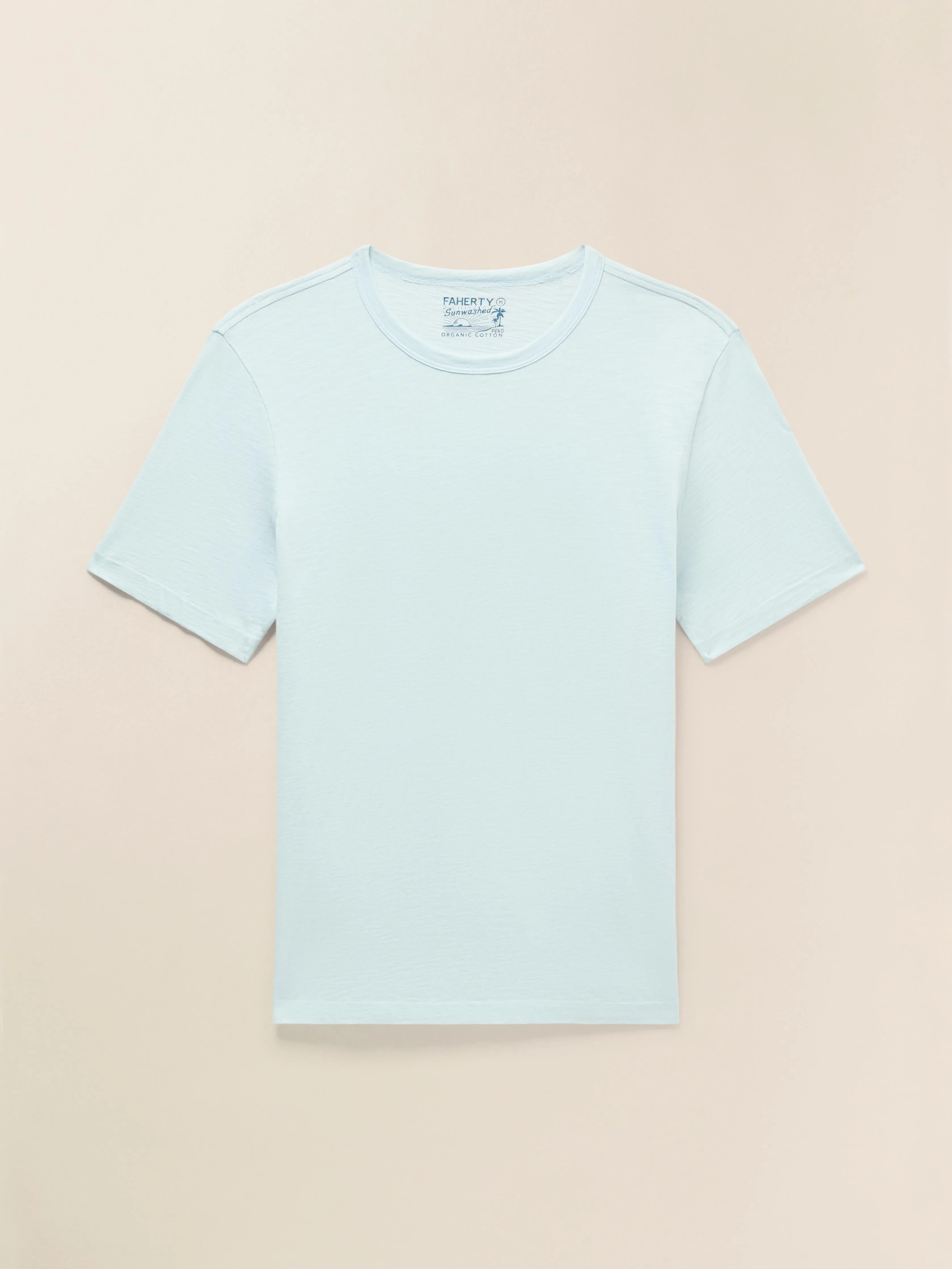Sunwashed Regenerative Tee - Sky sold by Faherty product image thumbnail 5