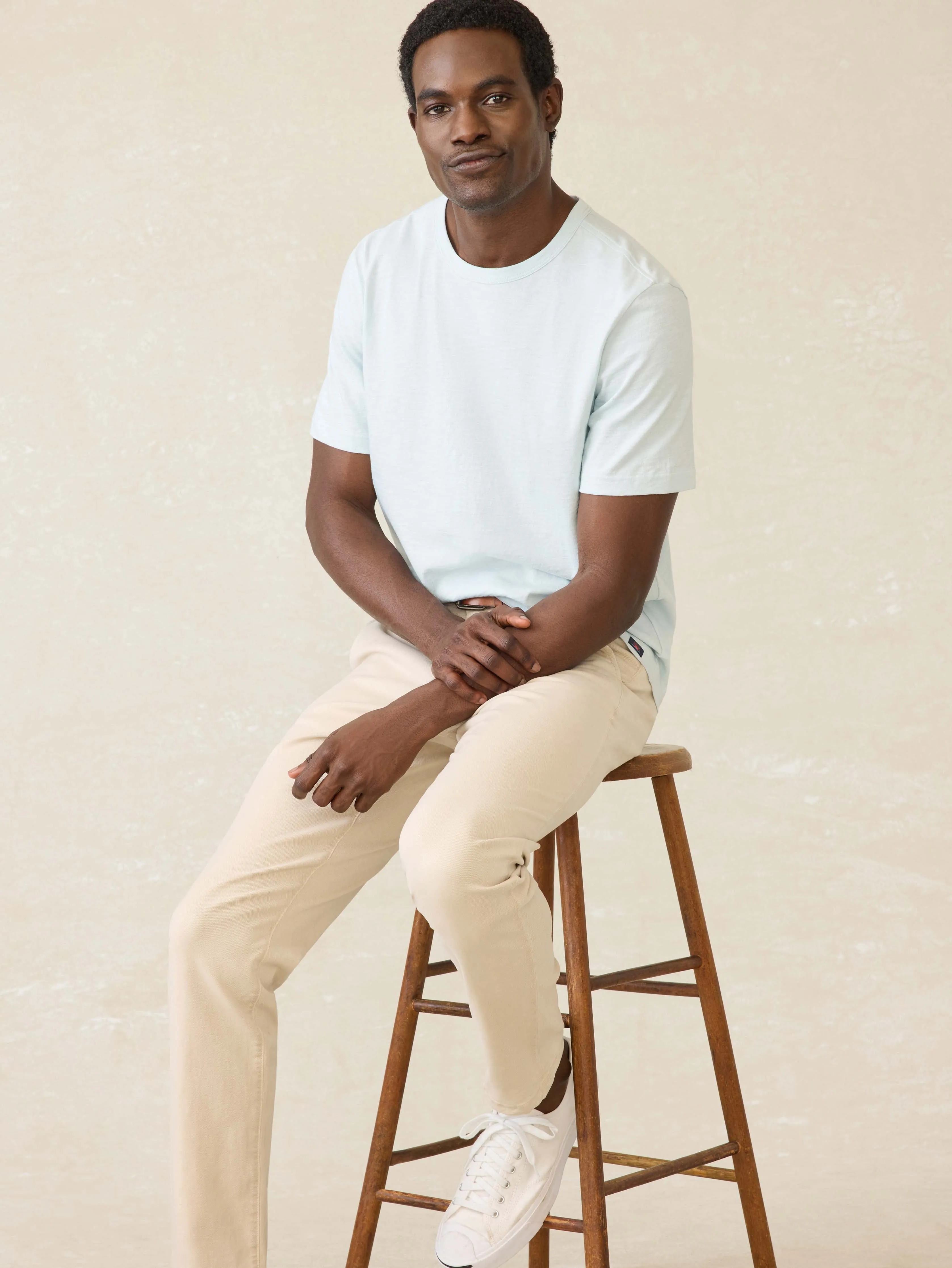 Sunwashed Regenerative Tee - Sky sold by Faherty product image thumbnail 2