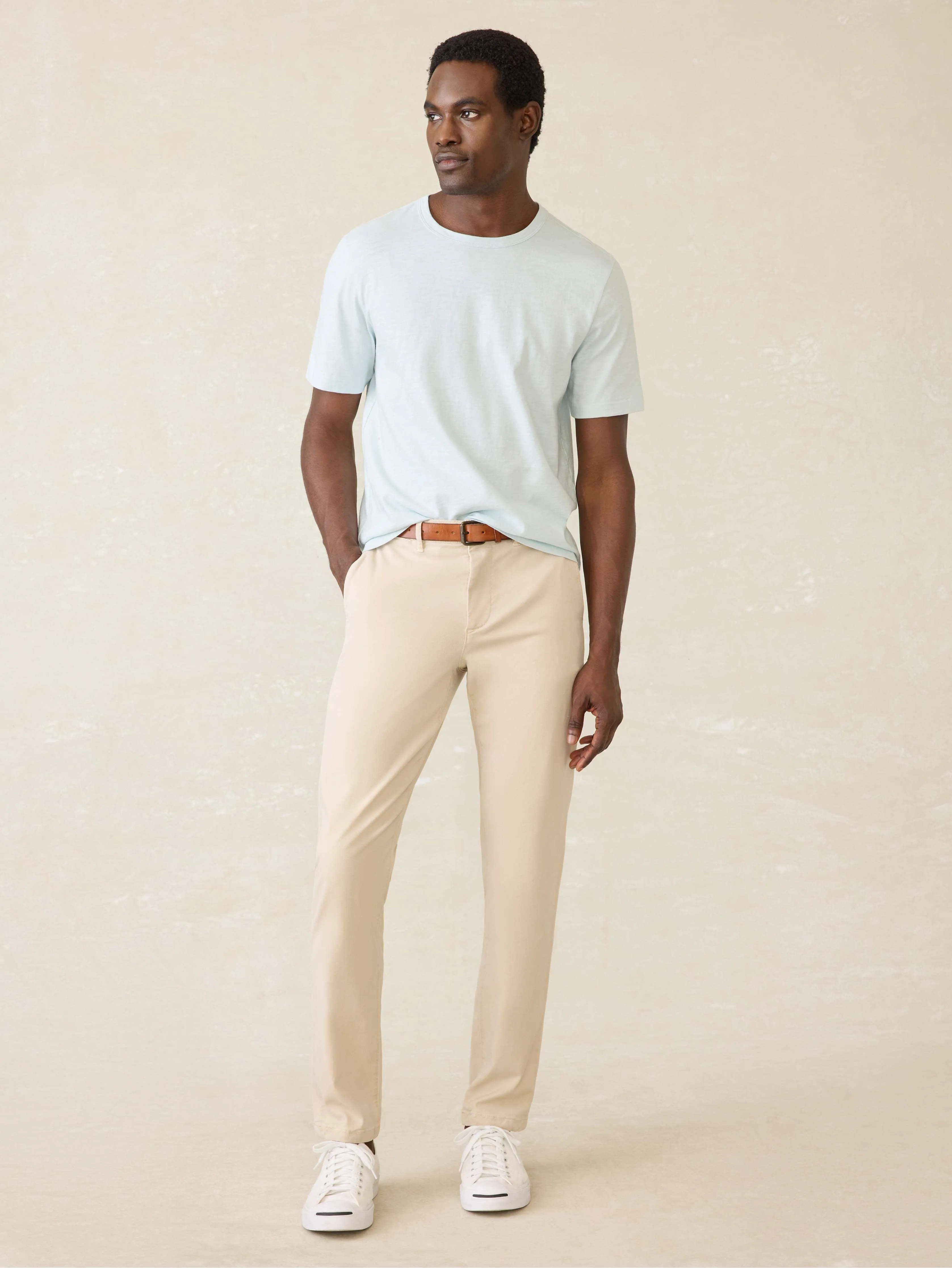 Sunwashed Regenerative Tee - Sky sold by Faherty product image thumbnail 3