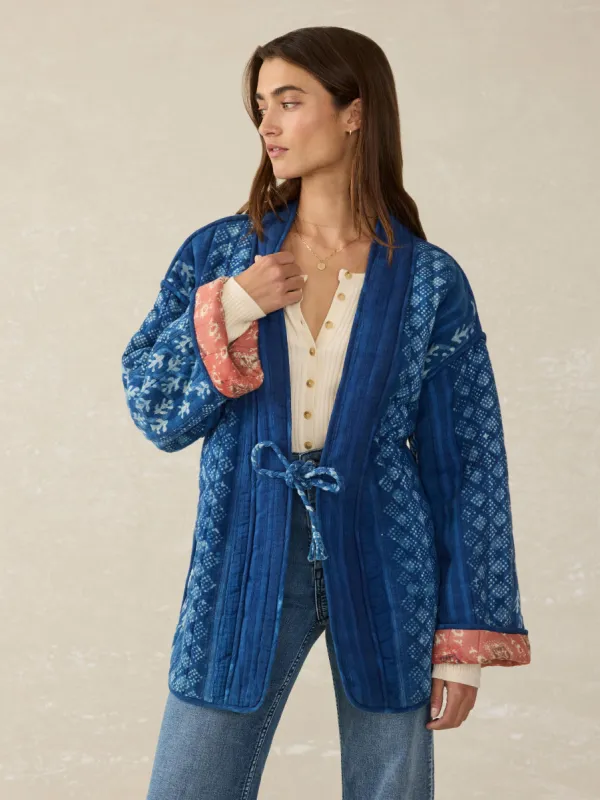 Sun Valley Quilted Jacket - Indigo Valley sold by Faherty