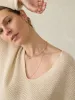 Miramar Linen V-Neck Sweater - Summer Sand sold by Faherty
