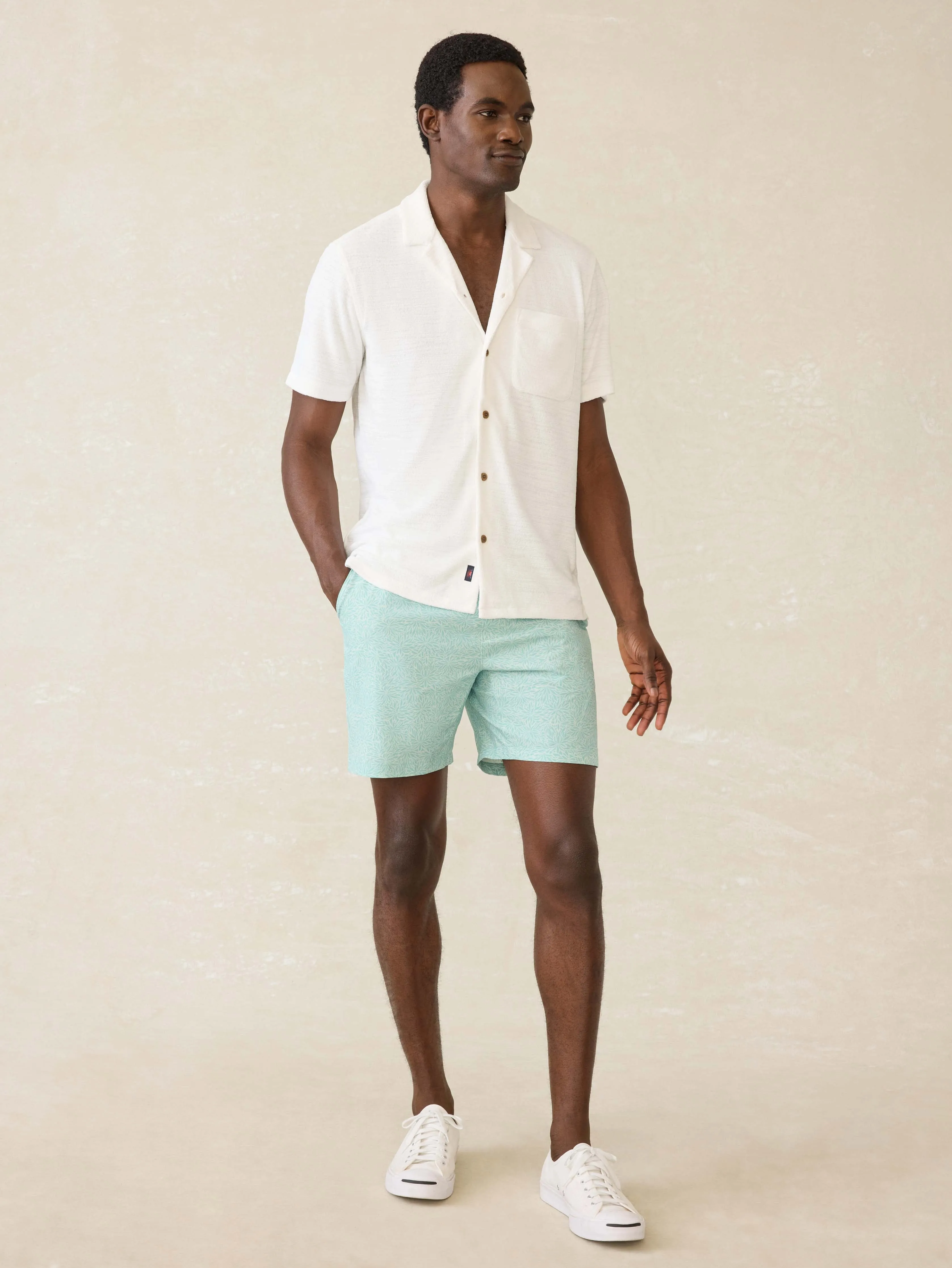 Shorelite Lined Trunk (7") - Tidal Frond sold by Faherty product image thumbnail 2