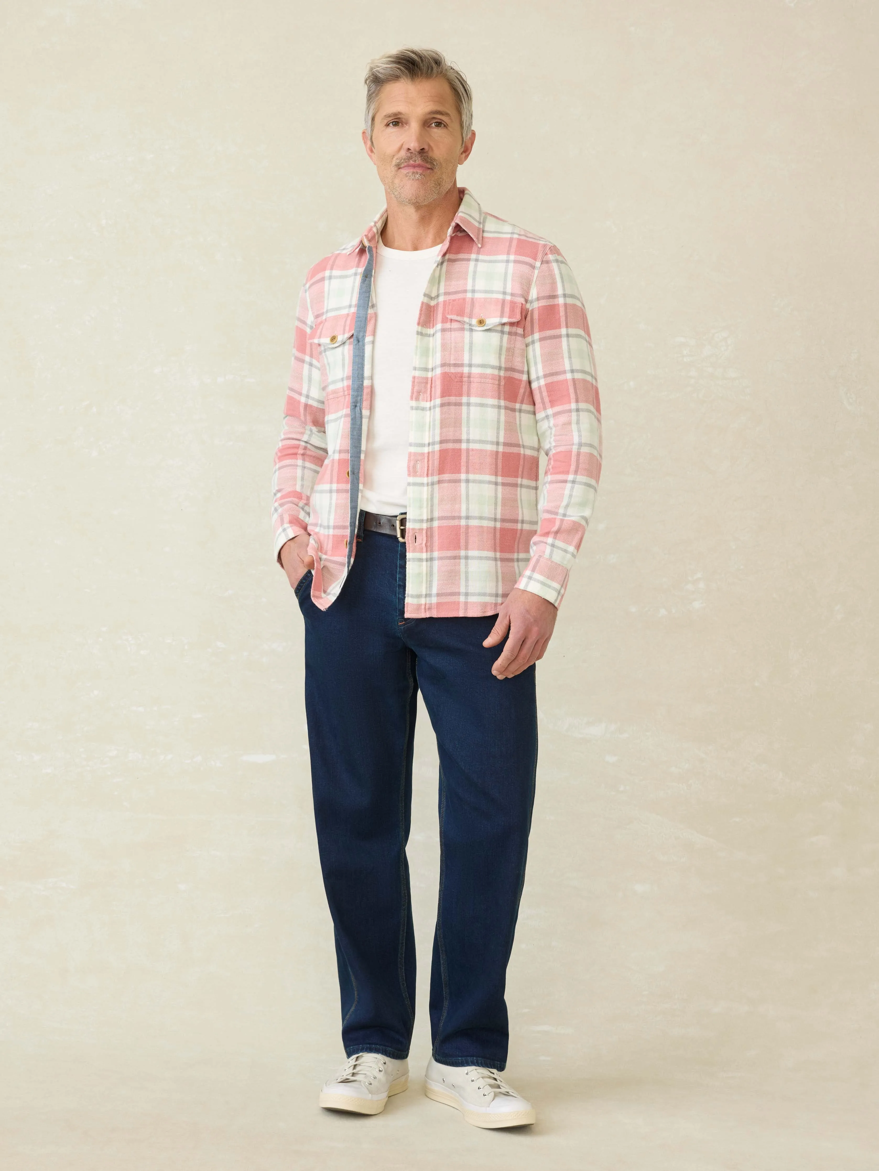 Mill Creek Overshirt - Red Cliff Plaid sold by Faherty product image thumbnail 3