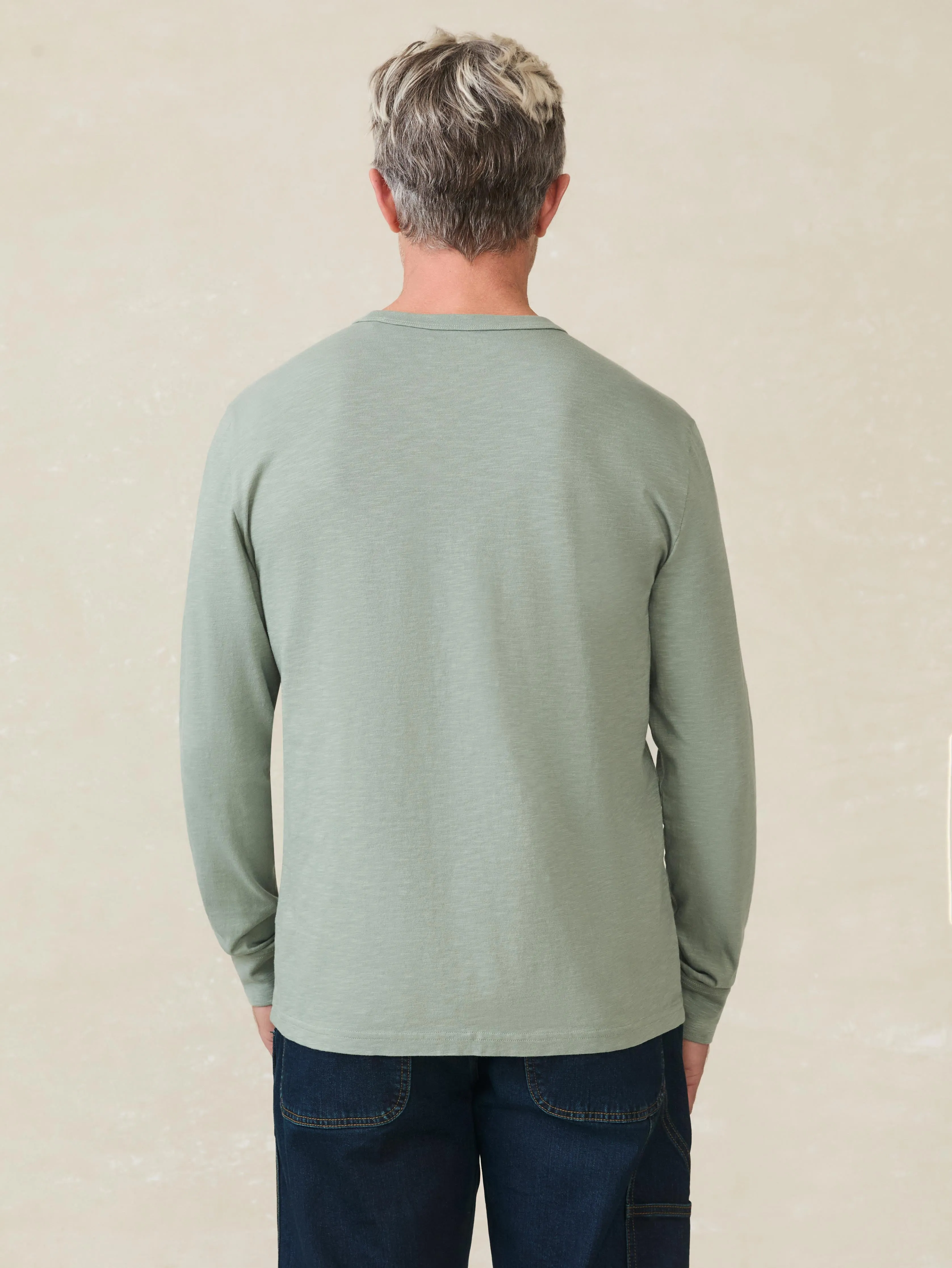 Long-Sleeve Sunwashed Tee - Sage Creek sold by Faherty product image thumbnail 5
