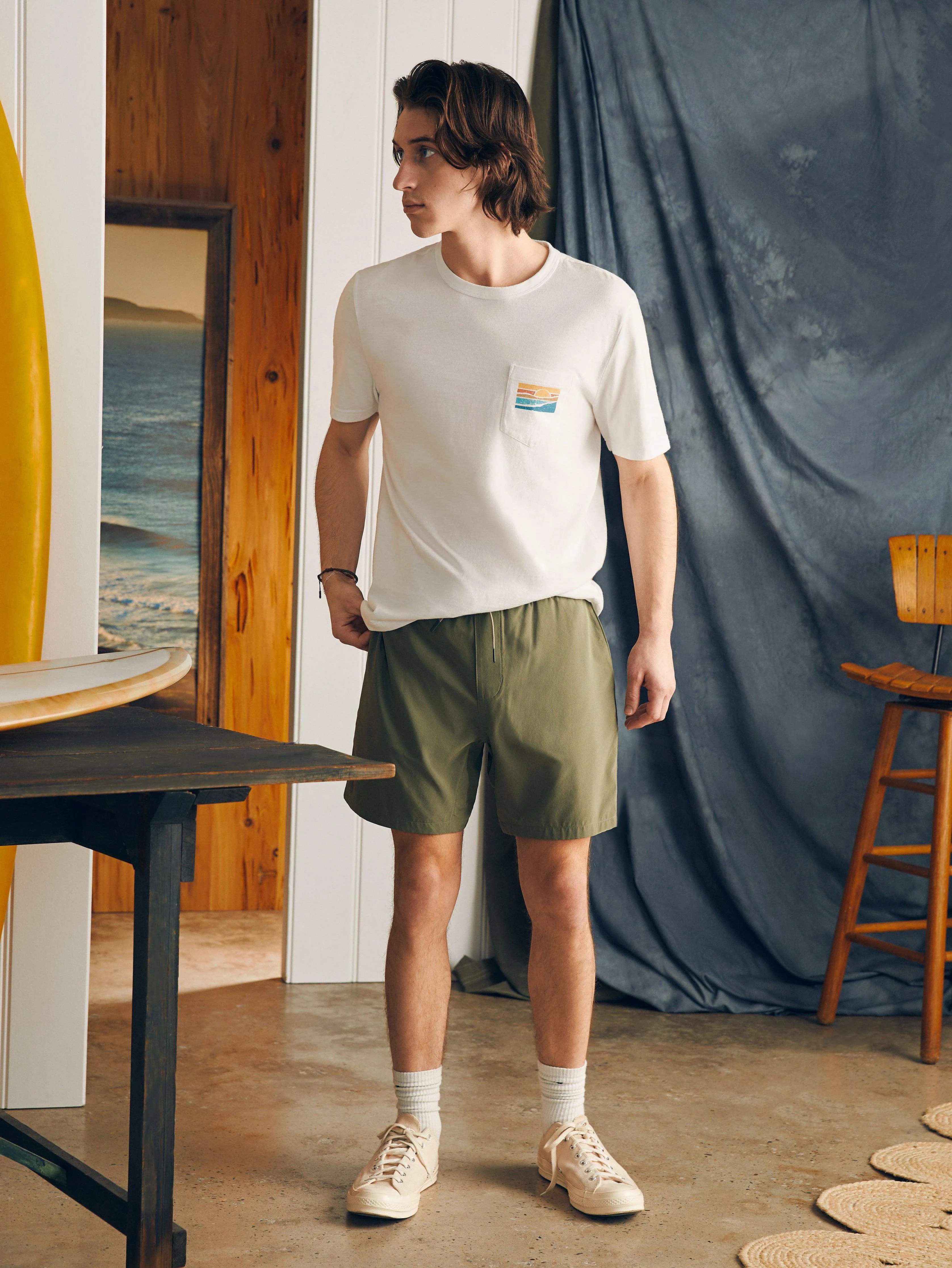 Sunwashed Graphic Tee - White sold by Faherty product image thumbnail 5