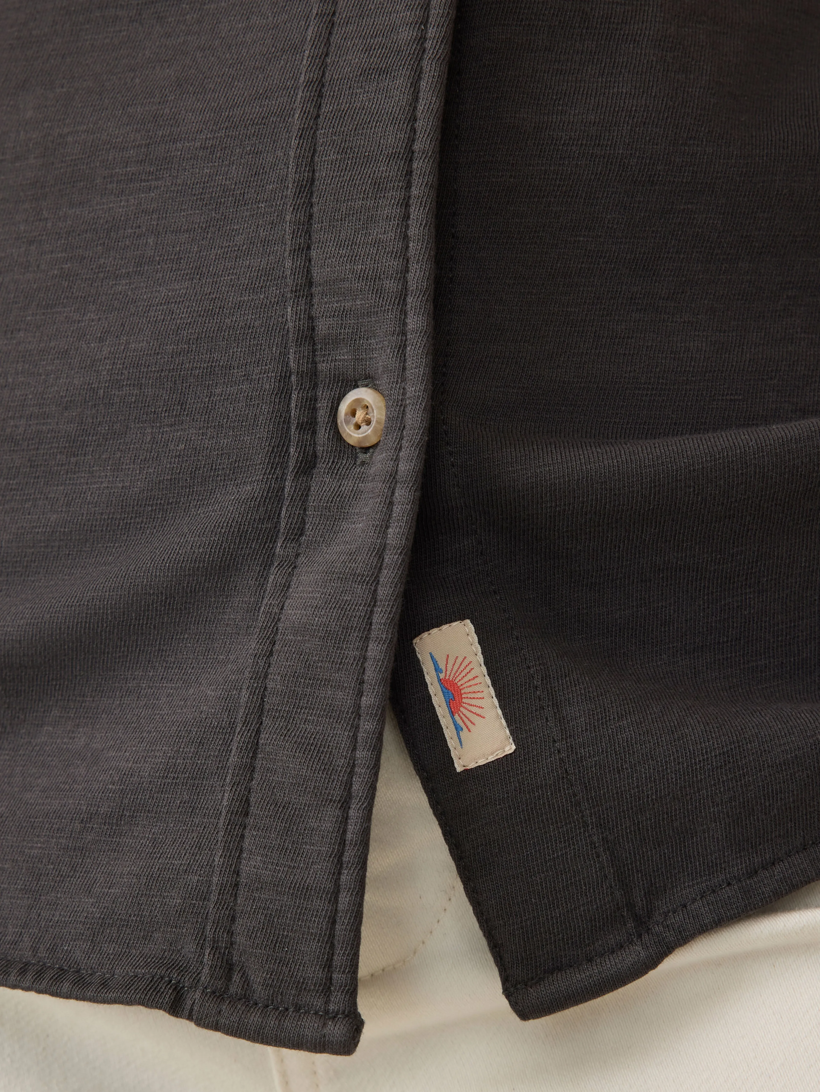 Sunwashed Knit Shirt - Washed Black sold by Faherty product image thumbnail 4