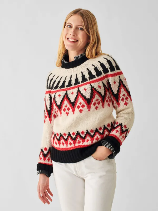 Frost Fairisle Crew - Apres Bold sold by Faherty