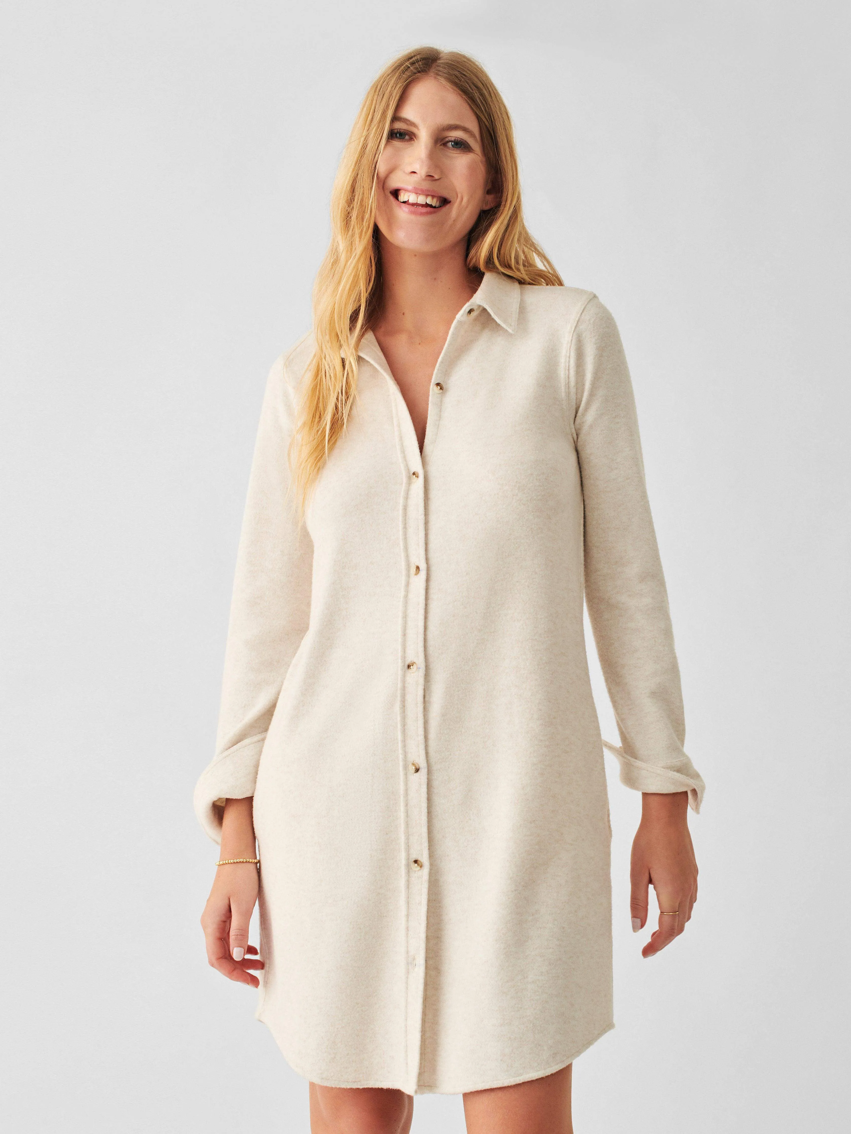 Legend™ Sweater Dress - Off White sold by Faherty product image thumbnail 3