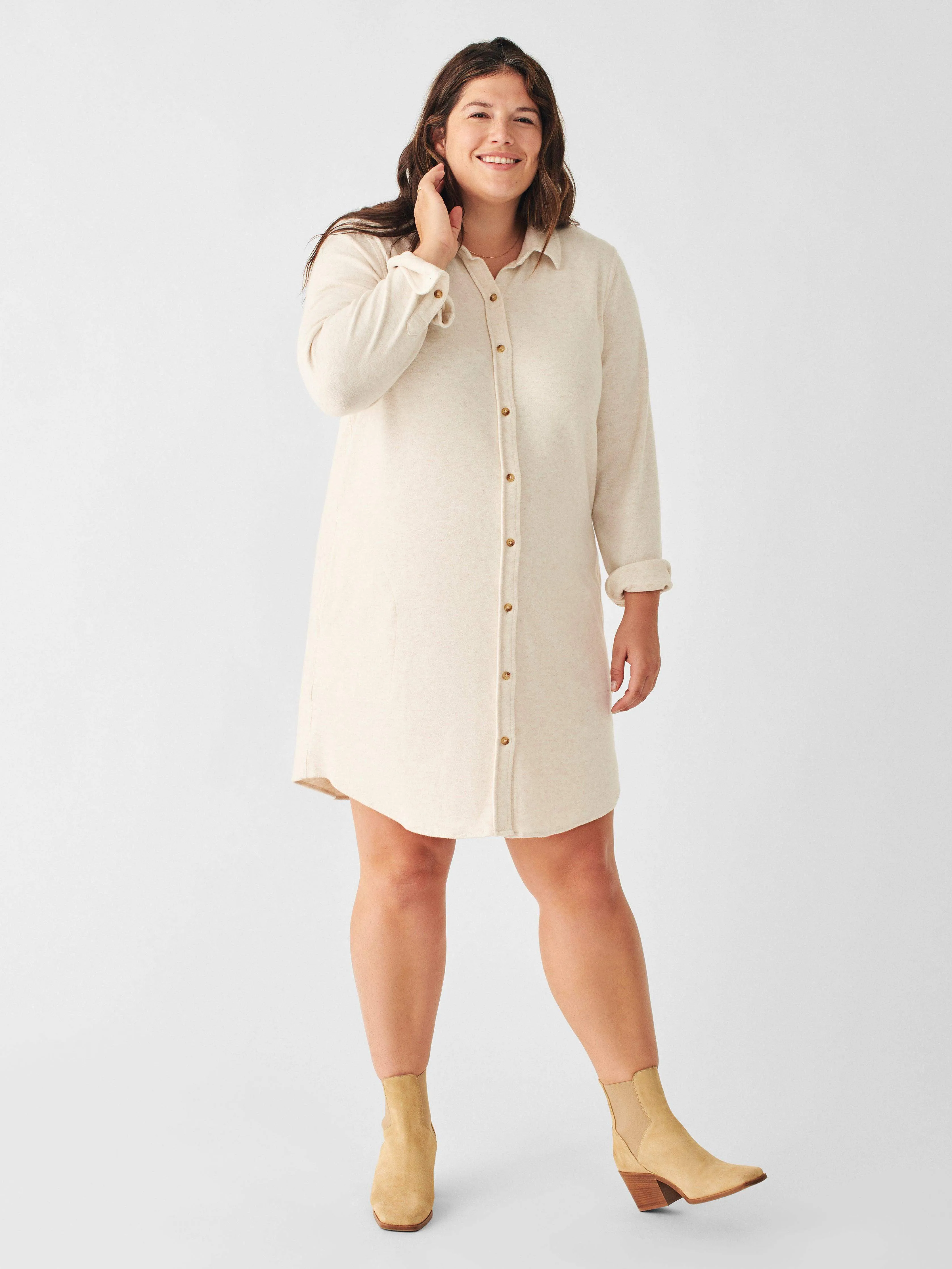 Legend™ Sweater Dress - Off White sold by Faherty product image thumbnail 5