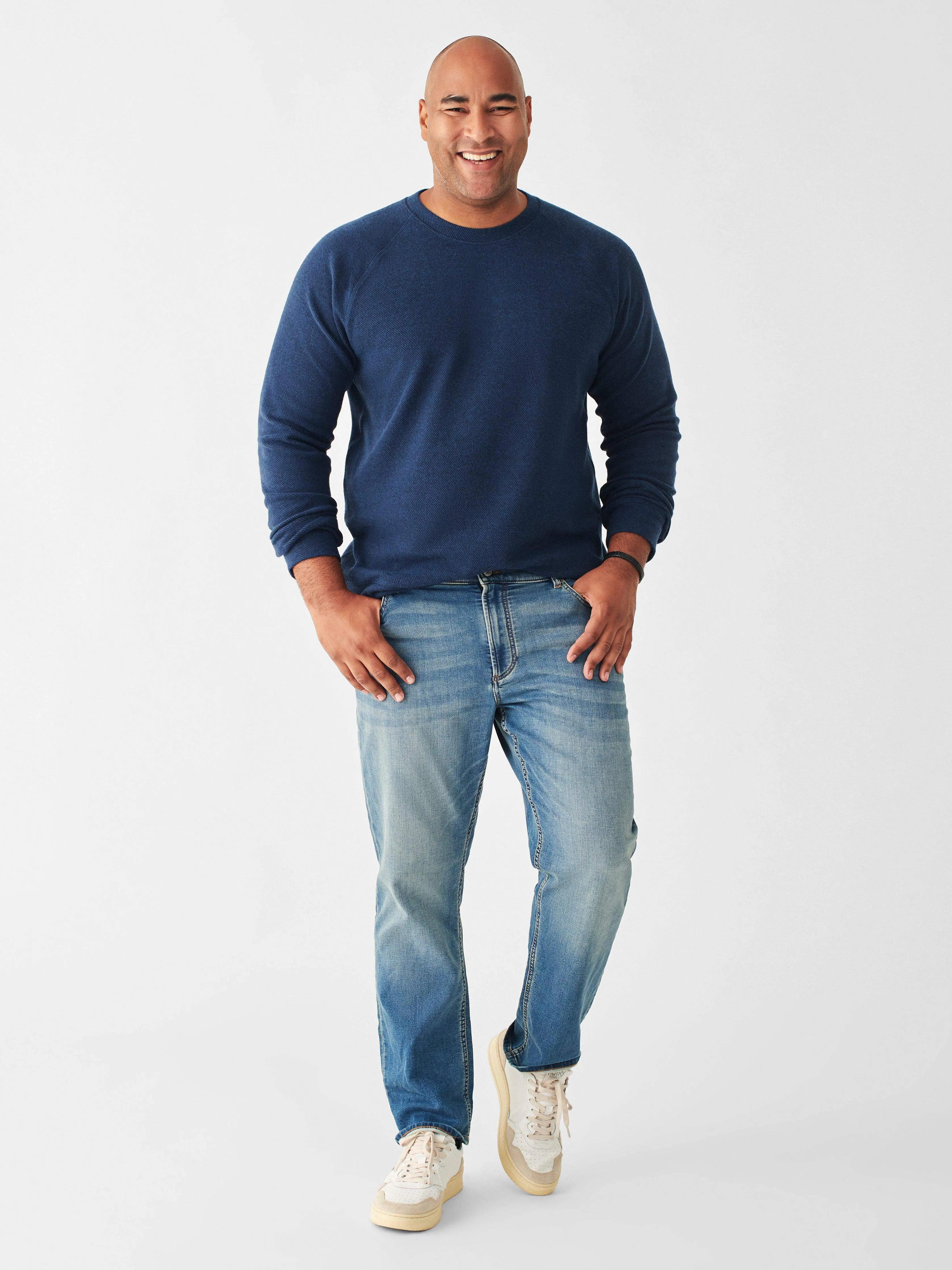 Legend™ Sweater Crew - Navy Twill sold by Faherty product image thumbnail 5
