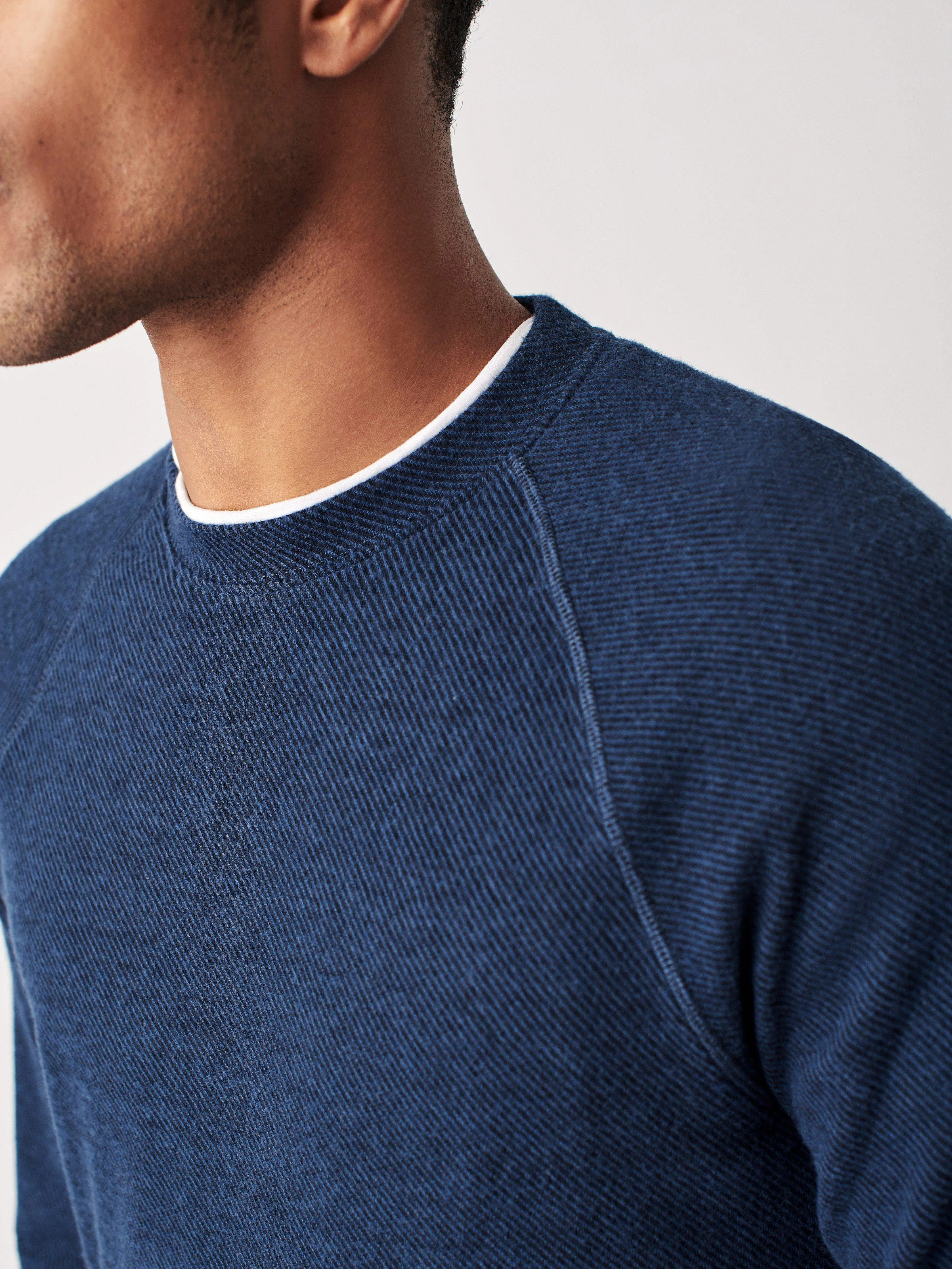 Legend™ Sweater Crew - Navy Twill sold by Faherty product image thumbnail 4