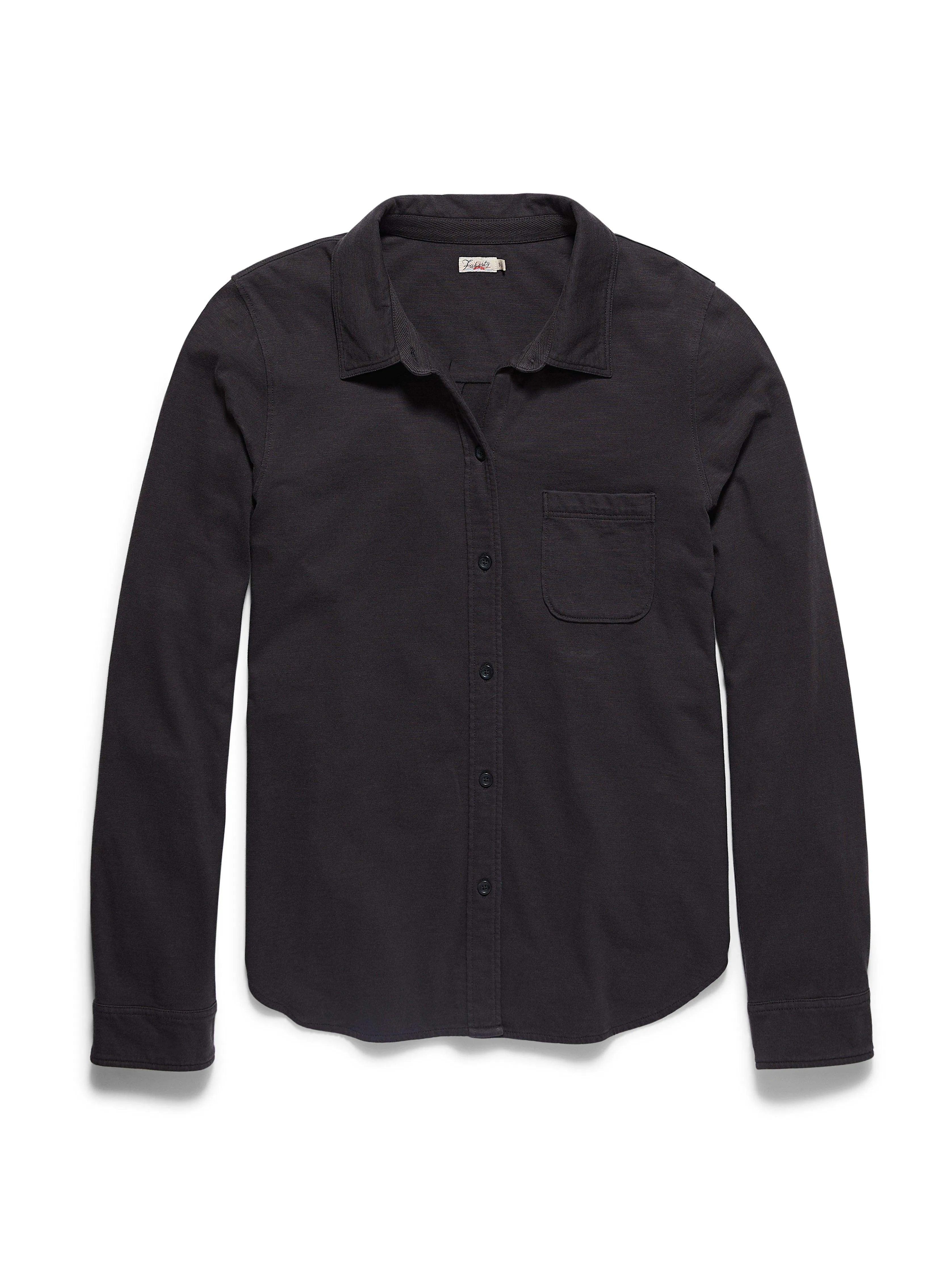 Sunwashed Knit Shirt - Washed Black sold by Faherty product image thumbnail 5
