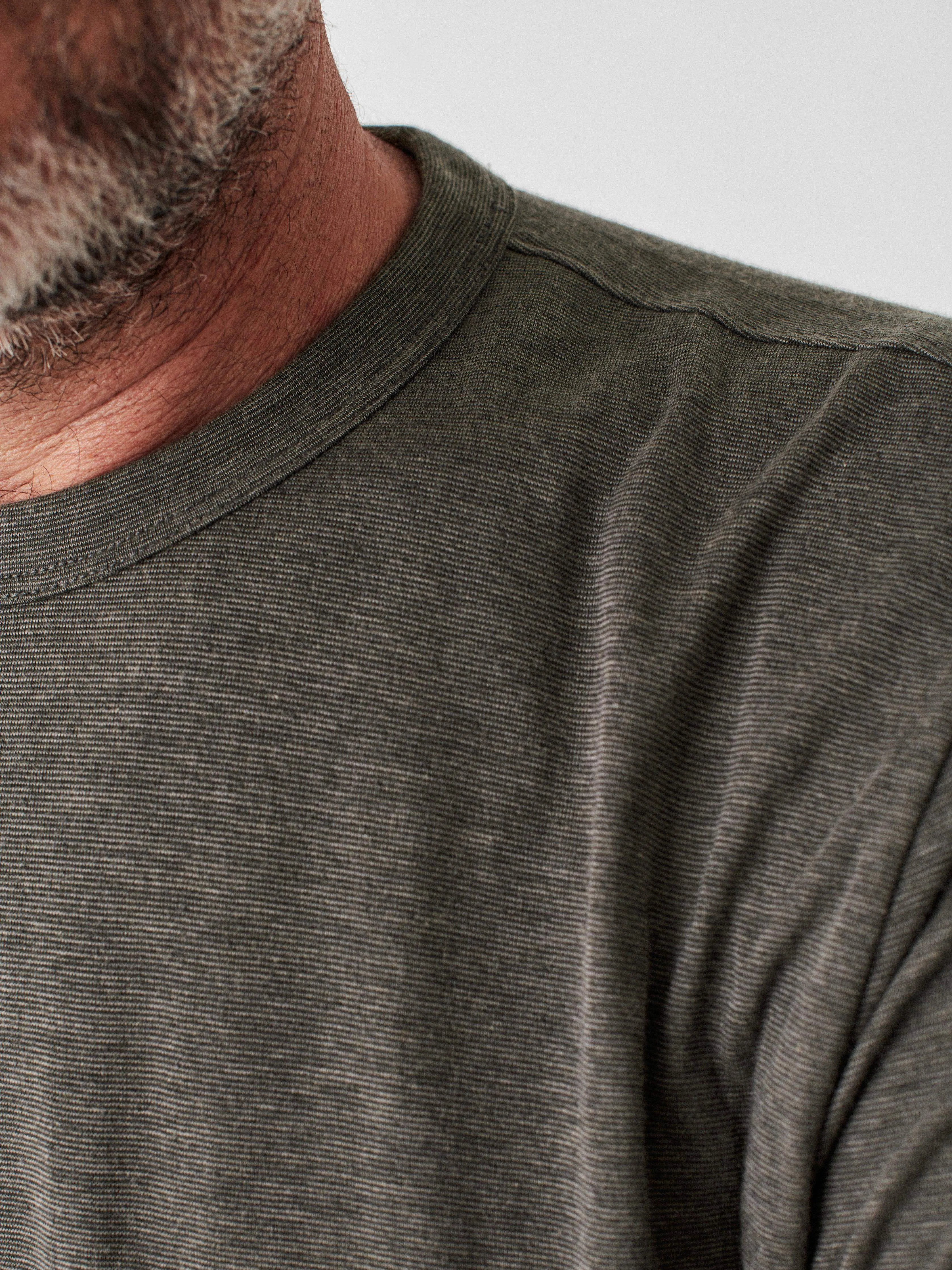 Cloud Cotton Long-Sleeve Tee - Charcoal sold by Faherty product image thumbnail 2