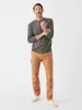 Cloud Cotton Long-Sleeve Tee - Charcoal sold by Faherty
