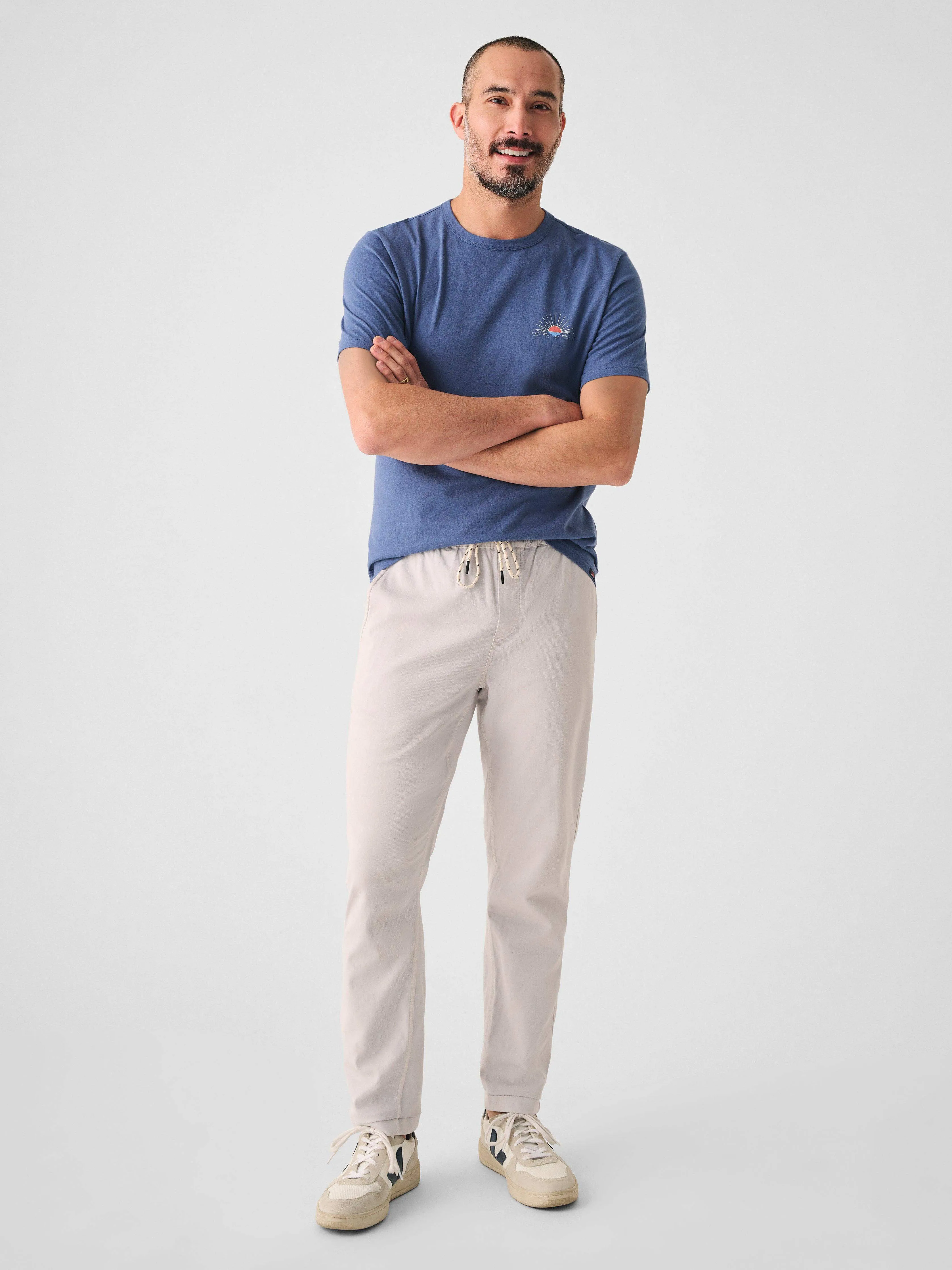 Graphic Dry Goods Tee - Faded Navy sold by Faherty product image thumbnail 3