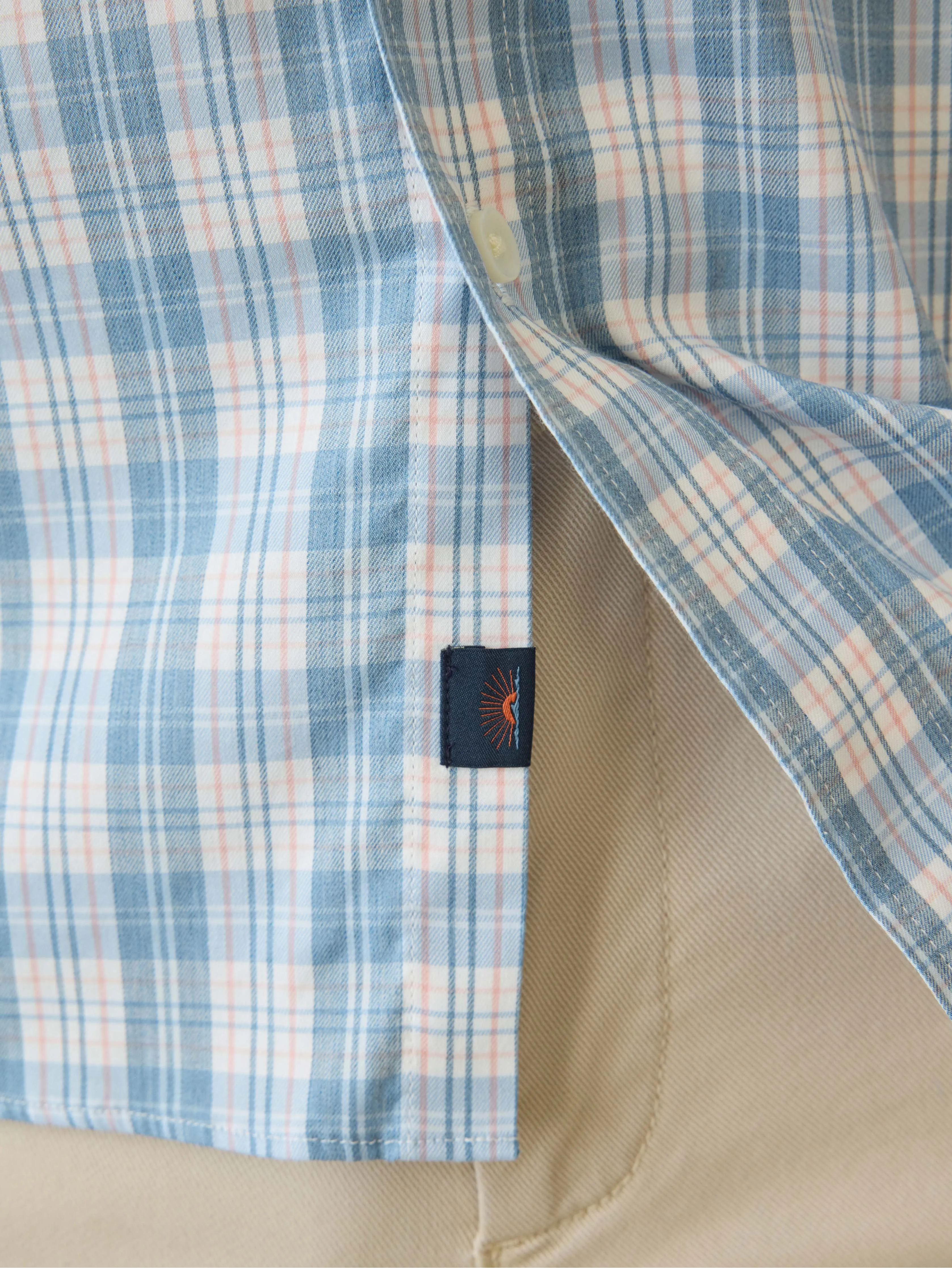 Movement™ Shirt - Cloud Lake Plaid sold by Faherty product image thumbnail 3