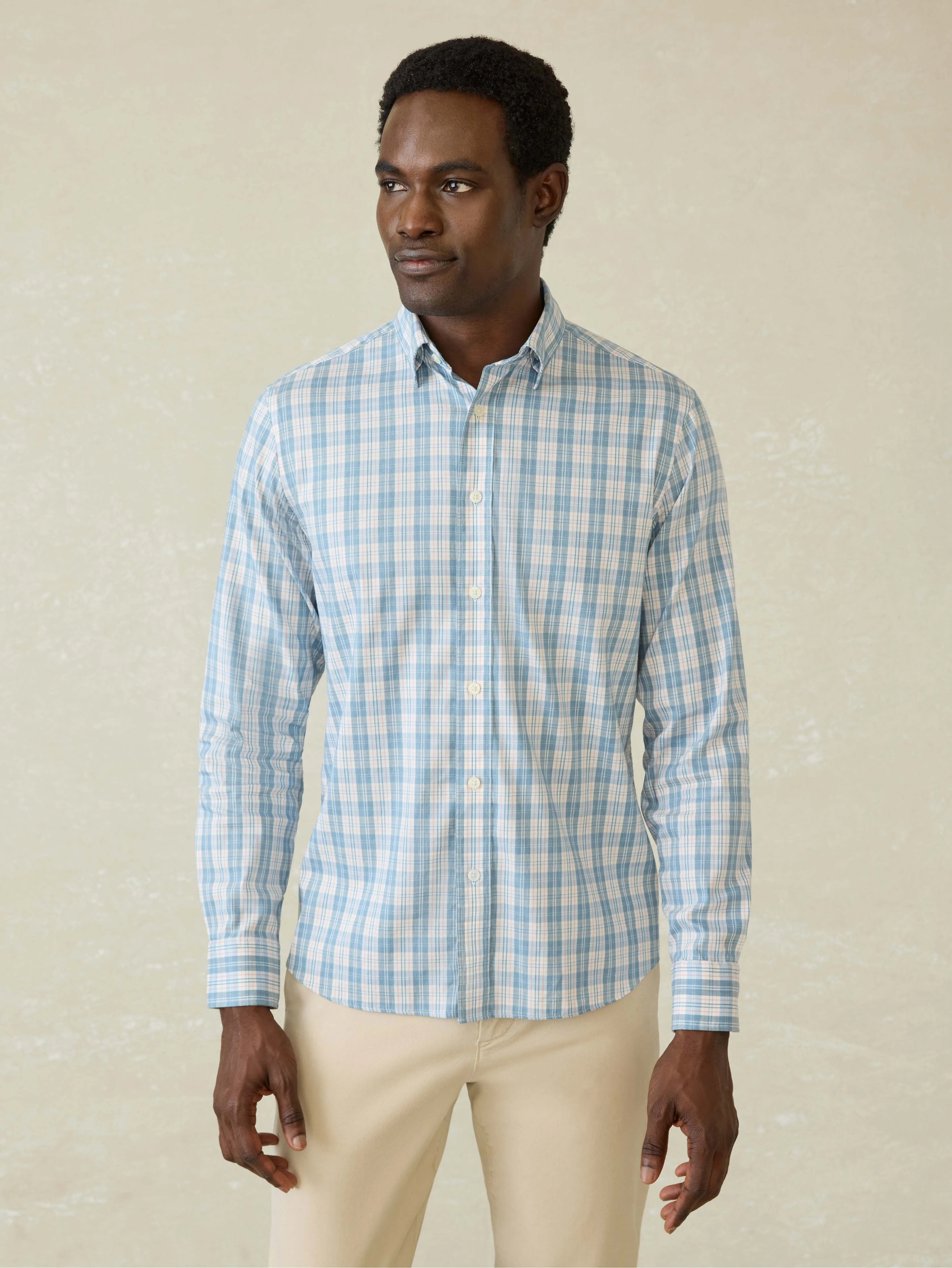 Movement™ Shirt - Cloud Lake Plaid sold by Faherty