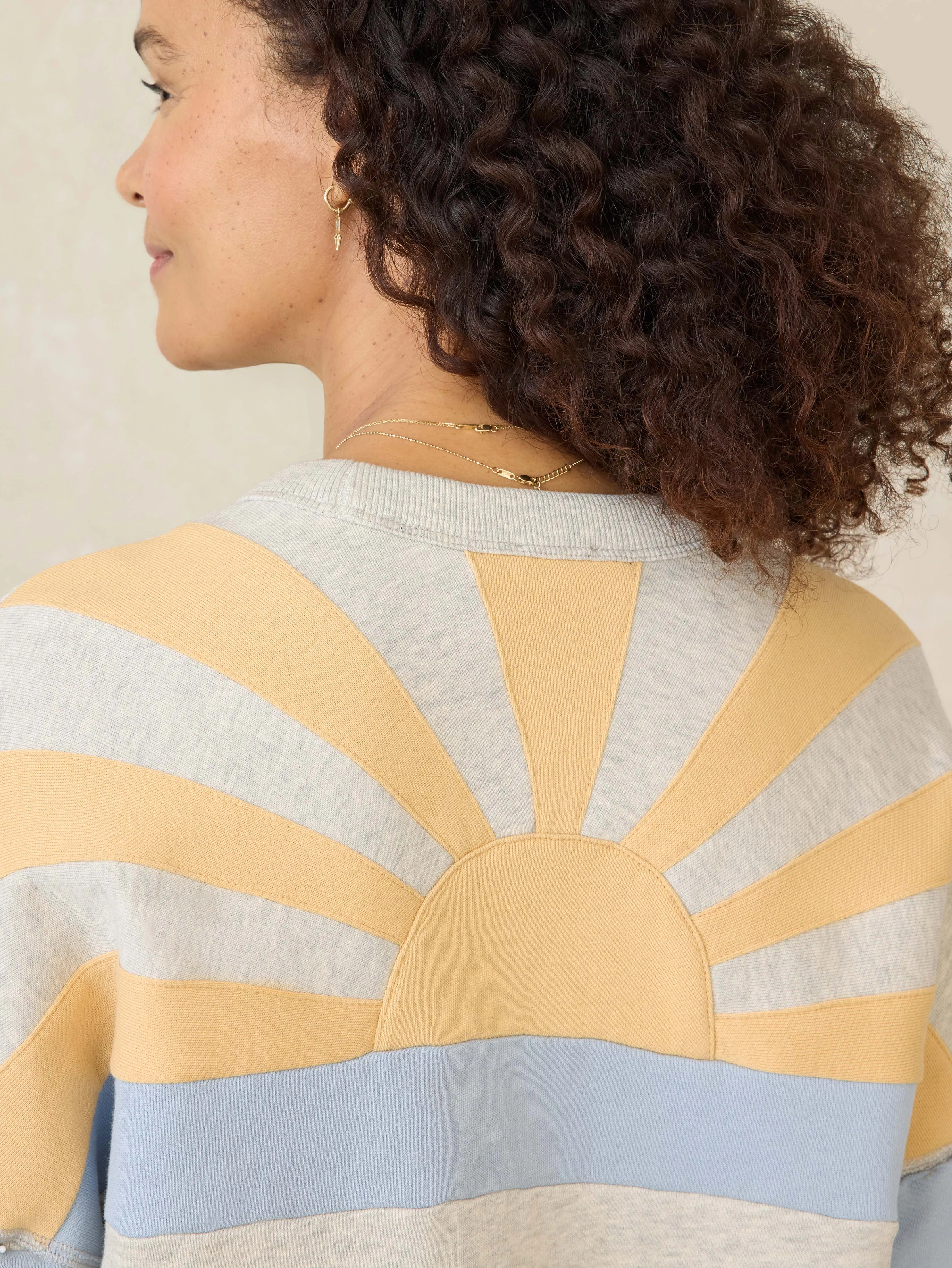 High Standard Fleece Crew - Sunset Bay sold by Faherty product image thumbnail 4