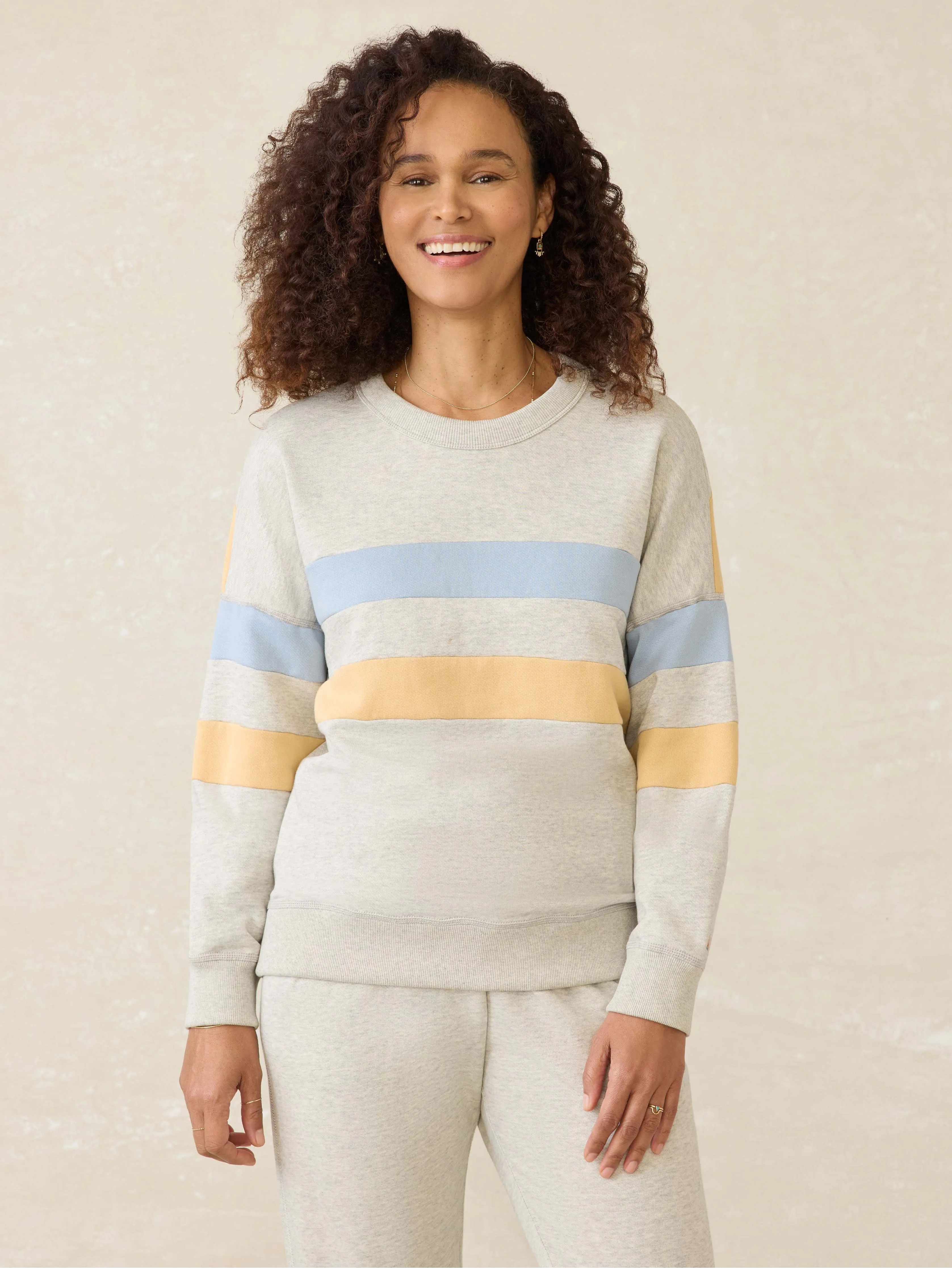 High Standard Fleece Crew - Sunset Bay sold by Faherty product image thumbnail 3