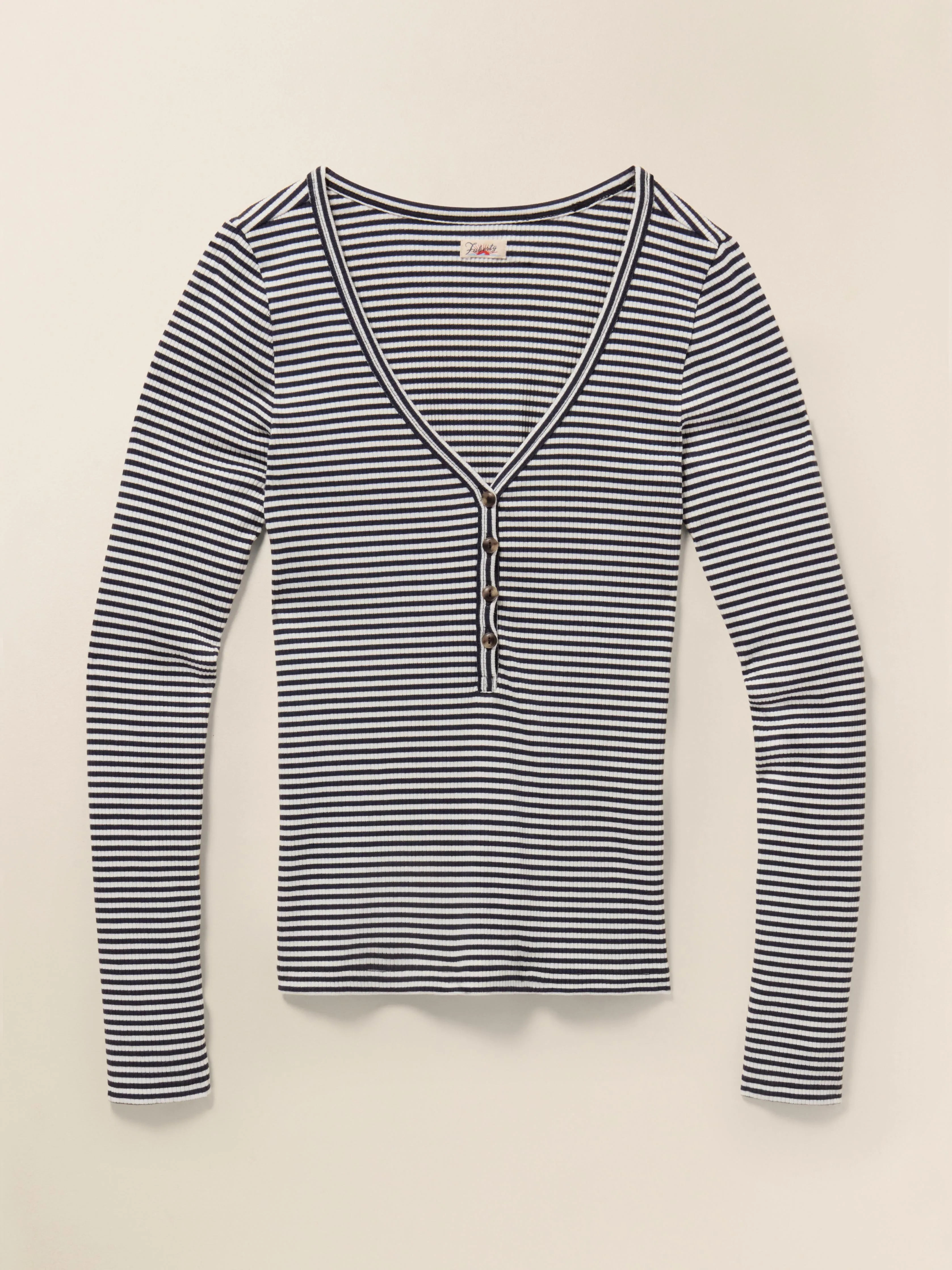 Freestyle Henley - Berkley Stripe sold by Faherty product image thumbnail 4