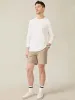 Long-Sleeve Sunwashed Regenerative Cotton Tee - White sold by Faherty