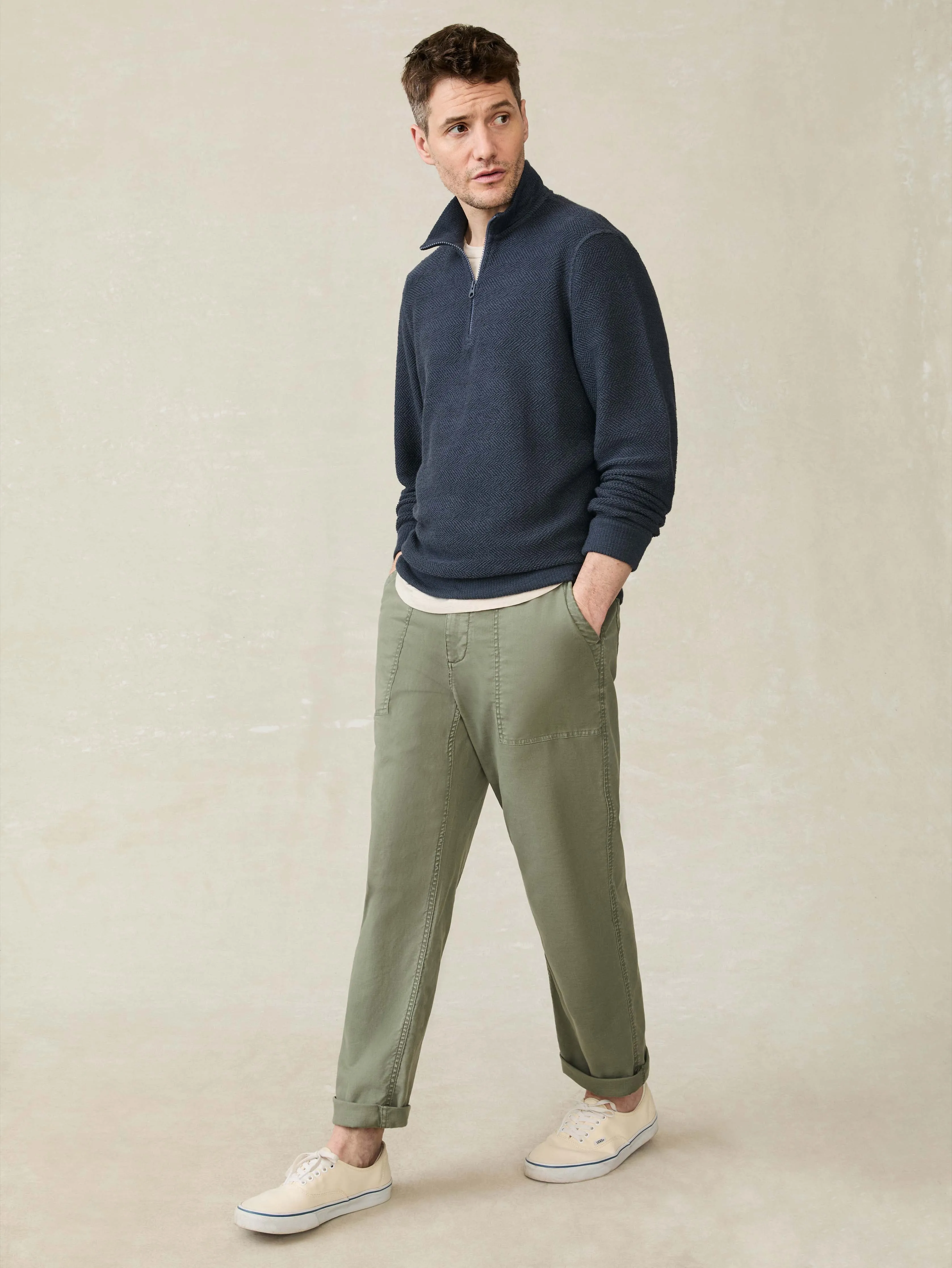 Whitewater Quarter Zip - Fjord sold by Faherty product image thumbnail 5
