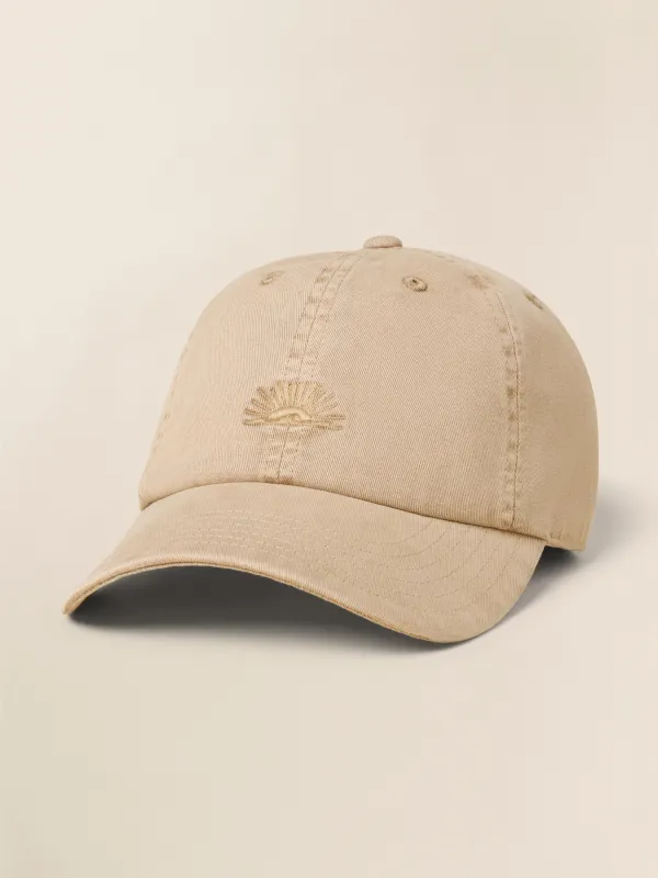 Sunwashed Baseball Hat - Travertine sold by Faherty