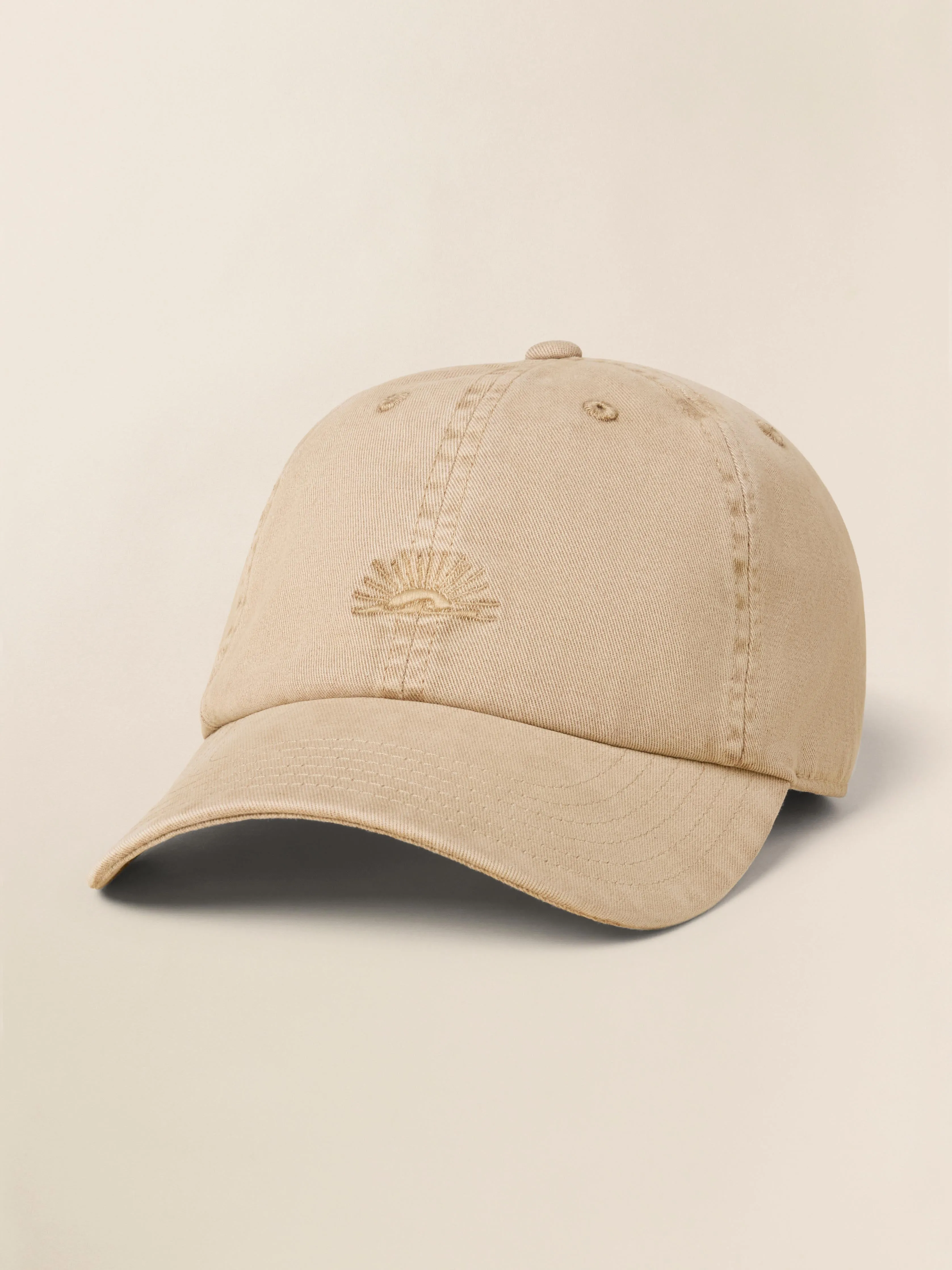 Sunwashed Baseball Hat - Travertine sold by Faherty