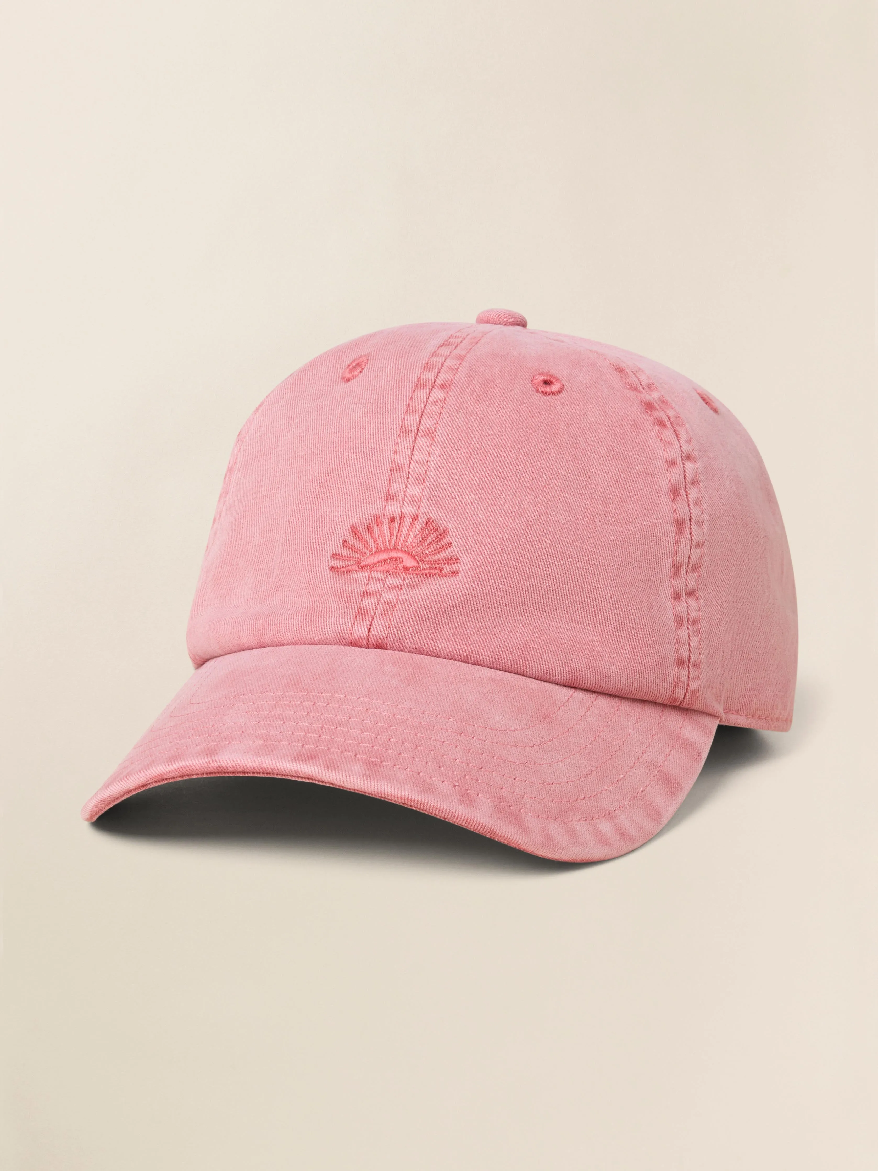 Sunwashed Baseball Hat - Dusty Rose sold by Faherty