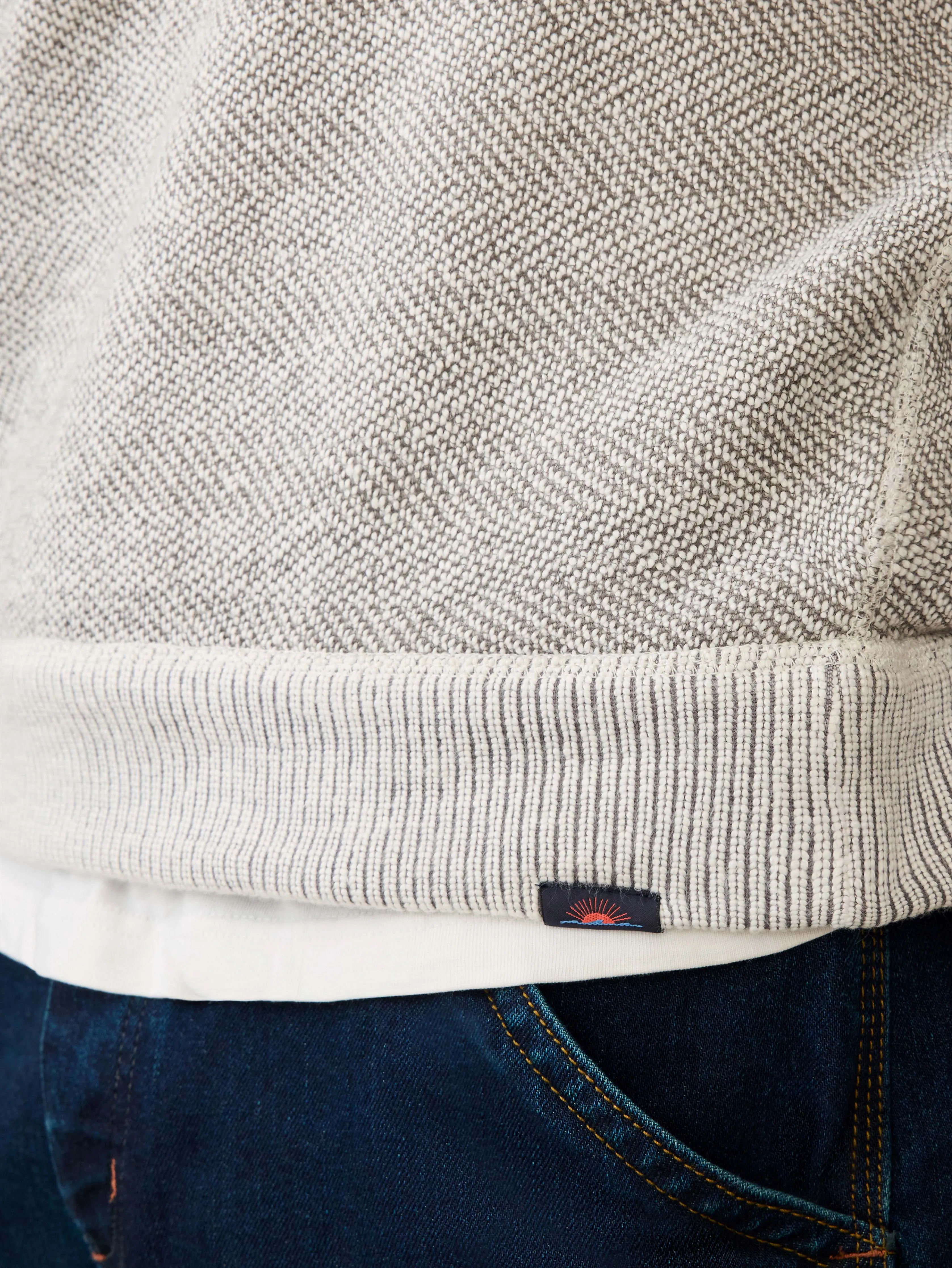 Whitewater Quarter Zip - Grey Shell Loop sold by Faherty product image thumbnail 3