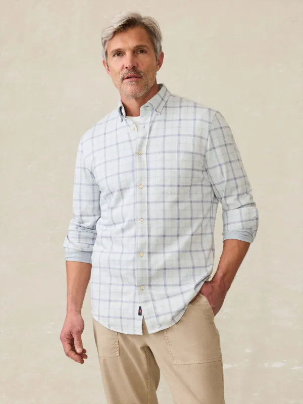 Coastline Knit Shirt - Hidden Lake Plaid sold by Faherty