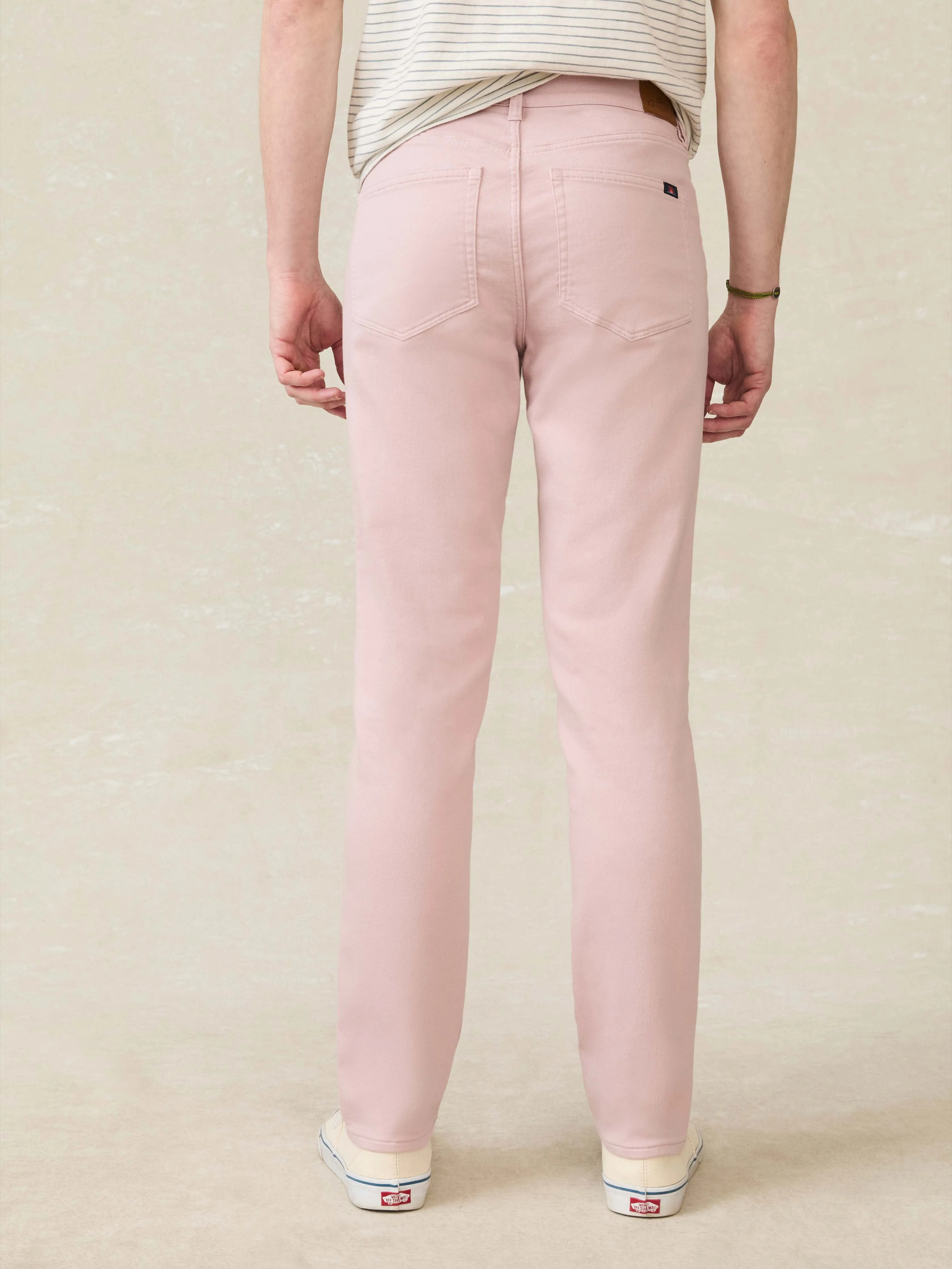 Stretch Terry 5-Pocket Pant - Spring Quartz sold by Faherty product image thumbnail 3