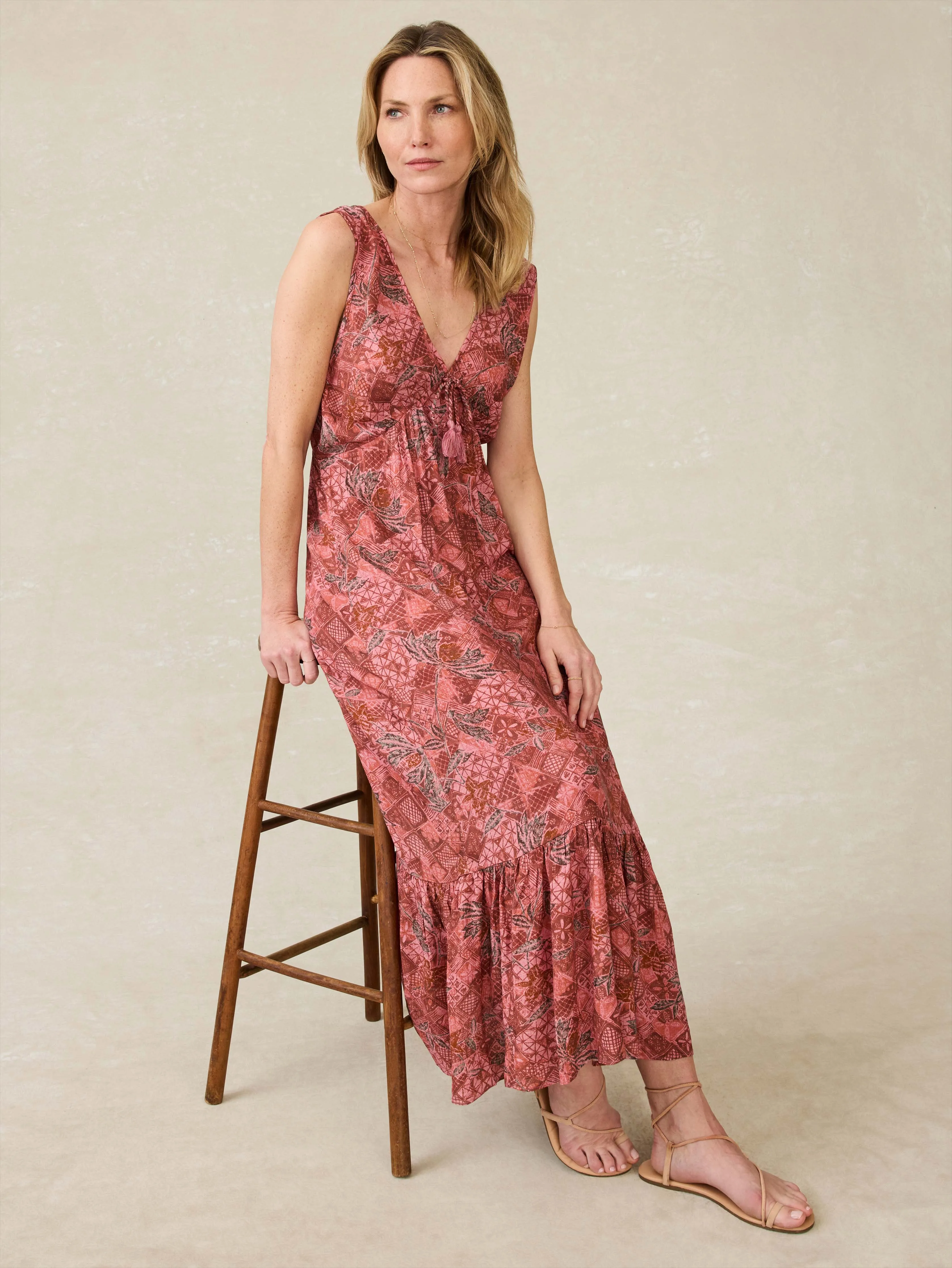Eden Dress - Island Breeze Floral sold by Faherty product image thumbnail 3