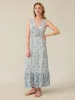 Eden Dress - Blue Water Floral sold by Faherty