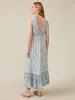 Eden Dress - Blue Water Floral sold by Faherty