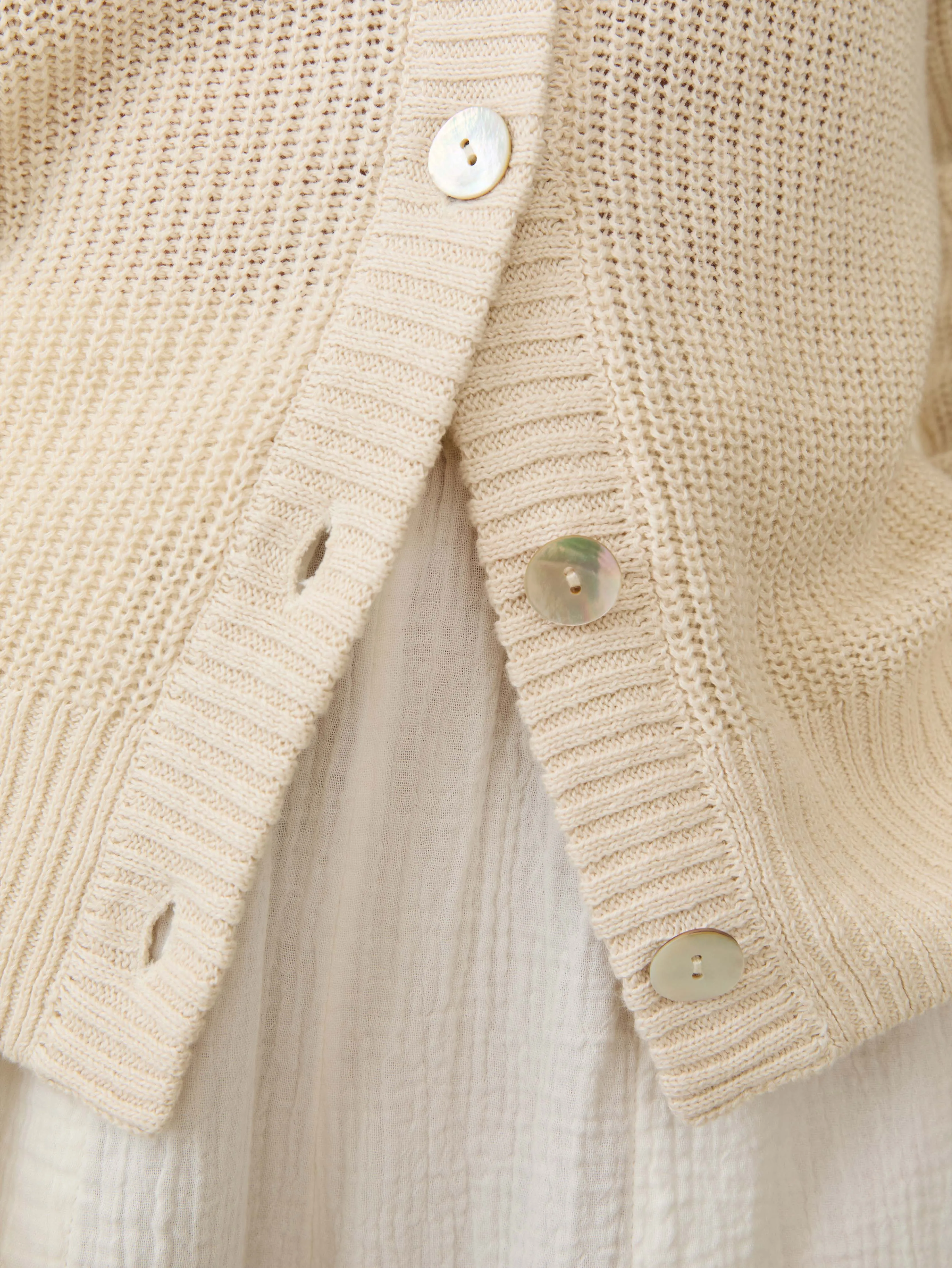 Miramar Linen Cardigan - Summer Sand sold by Faherty product image thumbnail 2