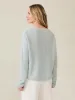 Miramar Linen V-Neck Sweater - Chalk Blue sold by Faherty