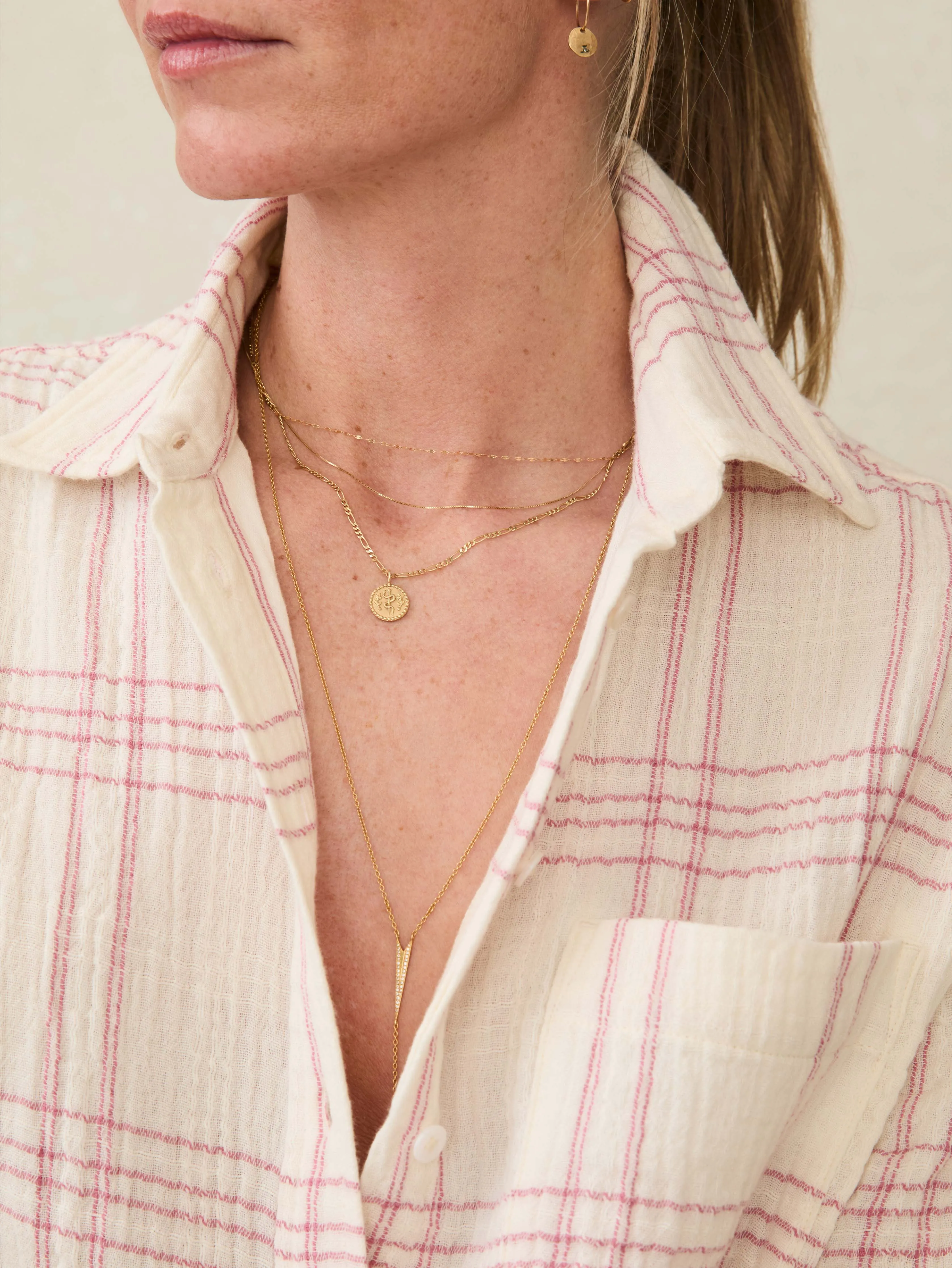 Dune Cotton Gauze Relaxed Shirt - Rose Cove Plaid sold by Faherty product image thumbnail 2