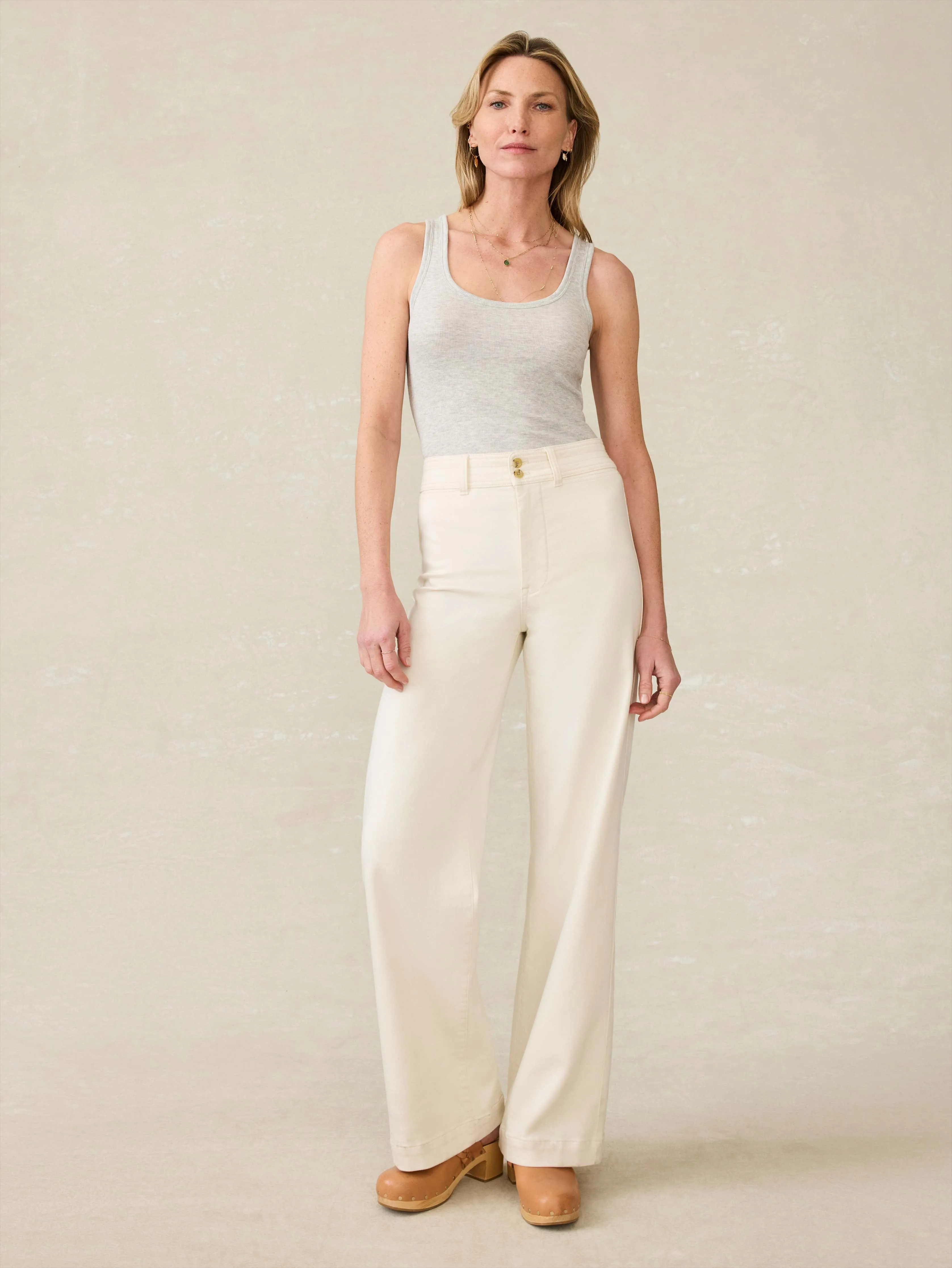 Featherweight Freestyle Tank - Light Grey Heather sold by Faherty product image thumbnail 5