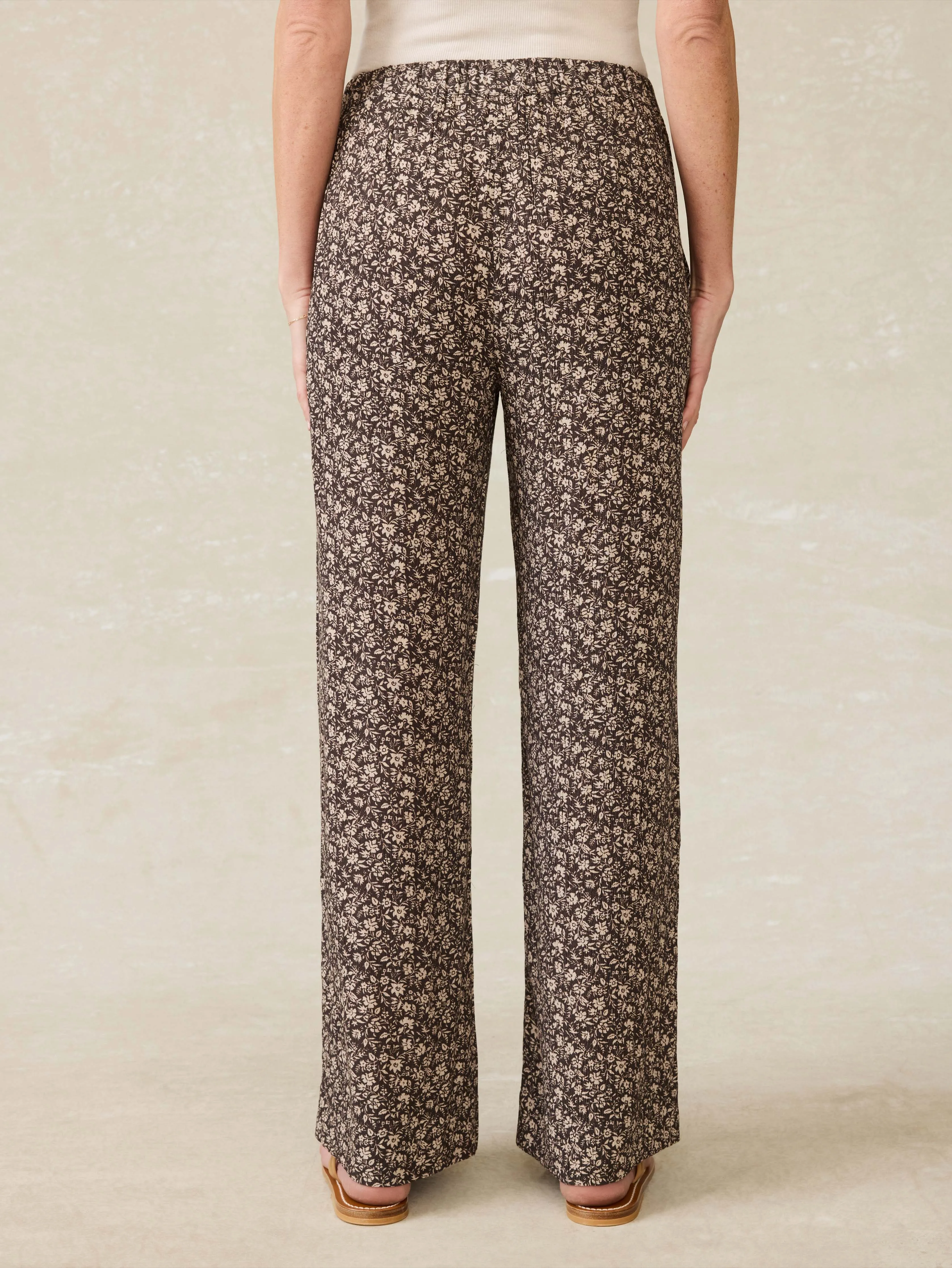 Cabana Pant - Charcoal Woodstock Floral sold by Faherty product image thumbnail 3