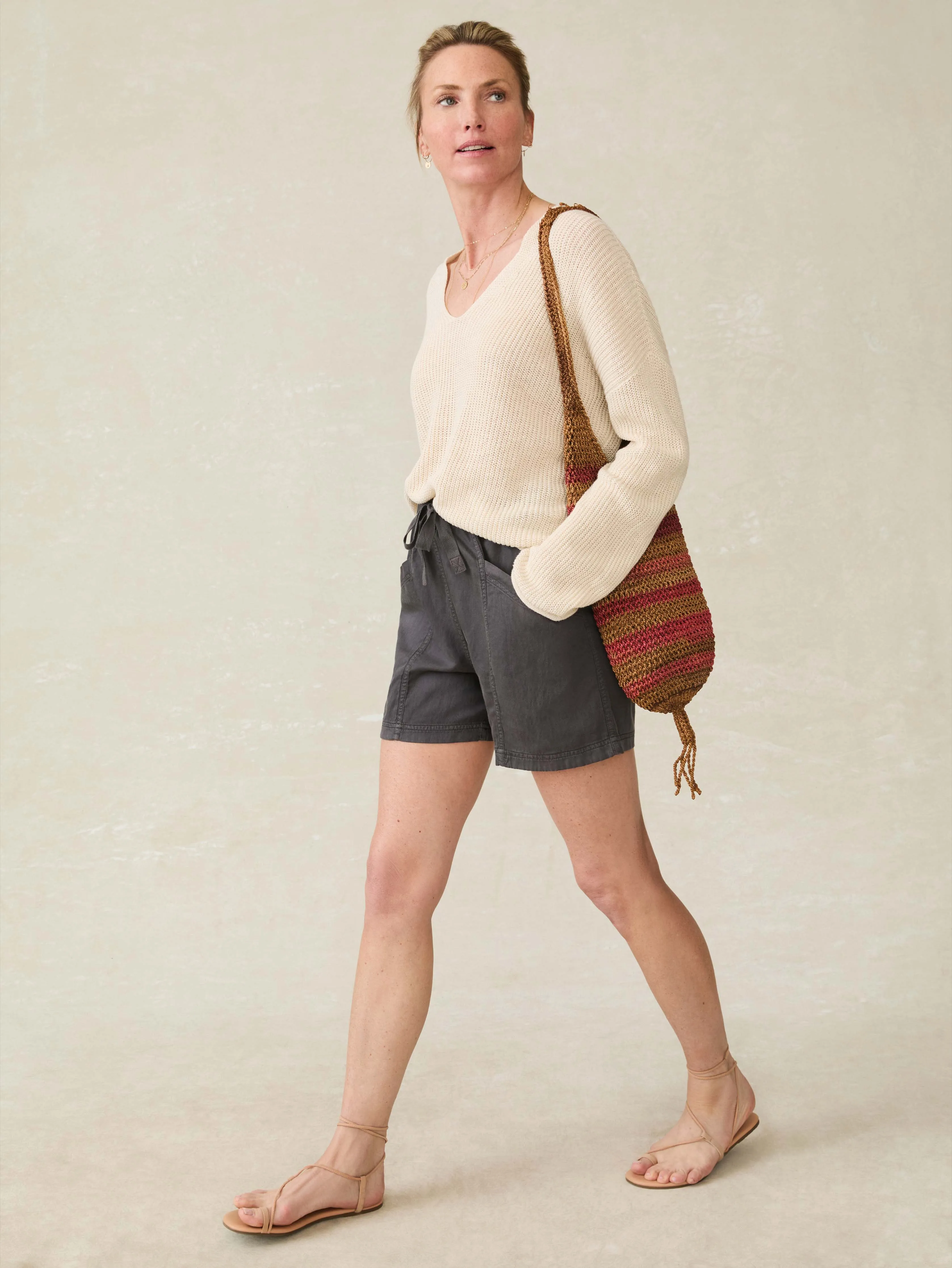 Topanga Drape Short - Washed Black sold by Faherty product image thumbnail 4